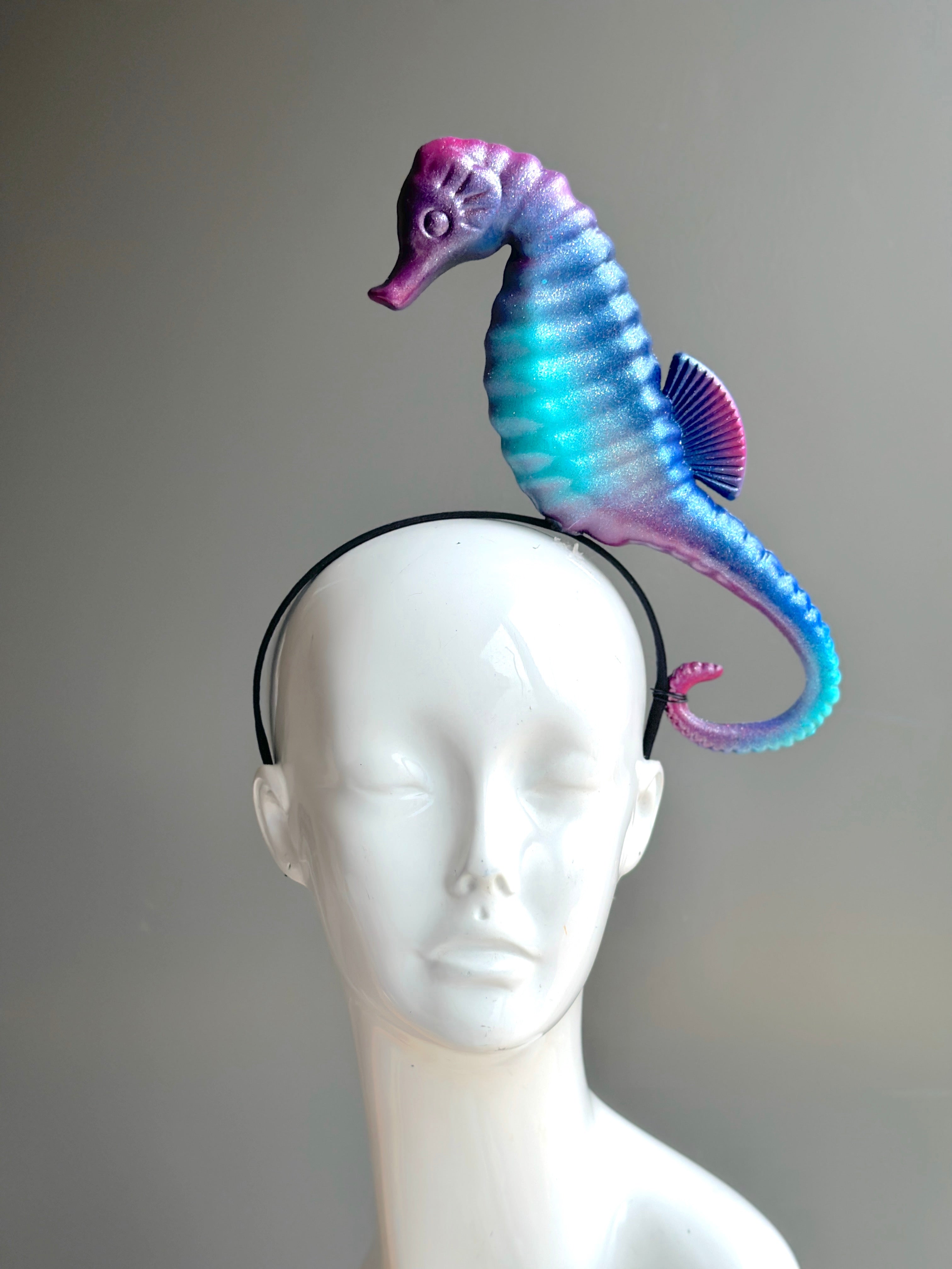 Seahorse Fascinator - Mystical Tides