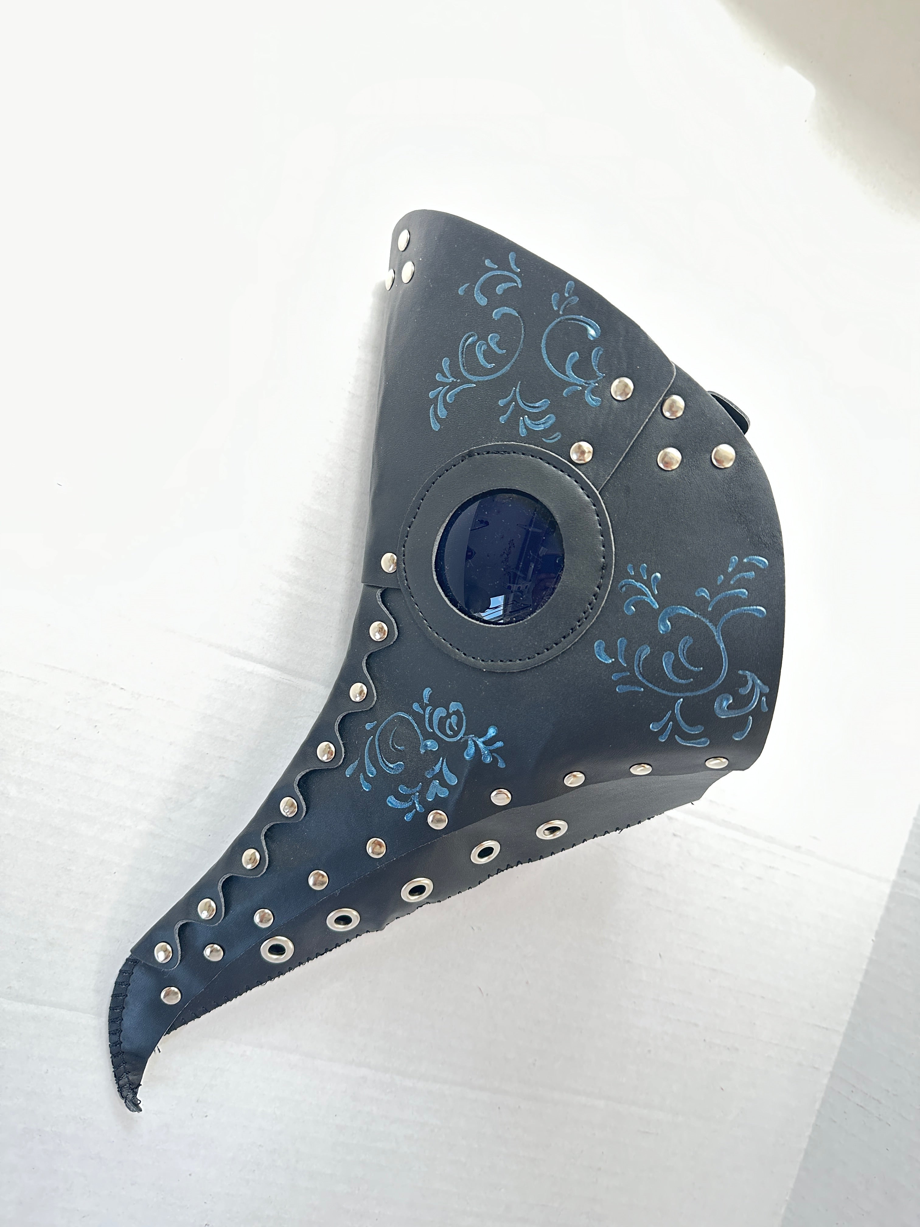 Black Blue Plague Mask
