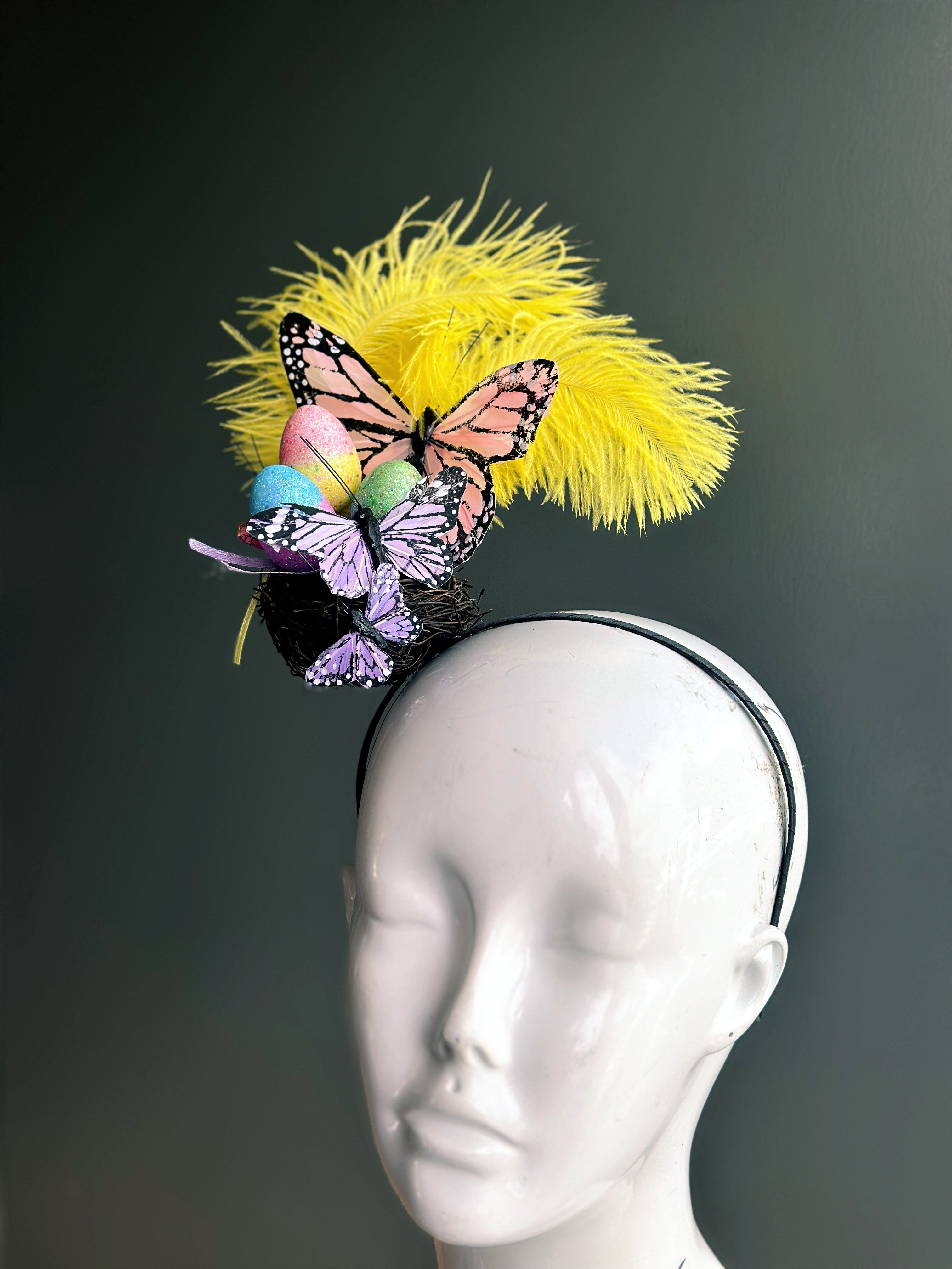 Easter Fascinator - Yellow Breeze