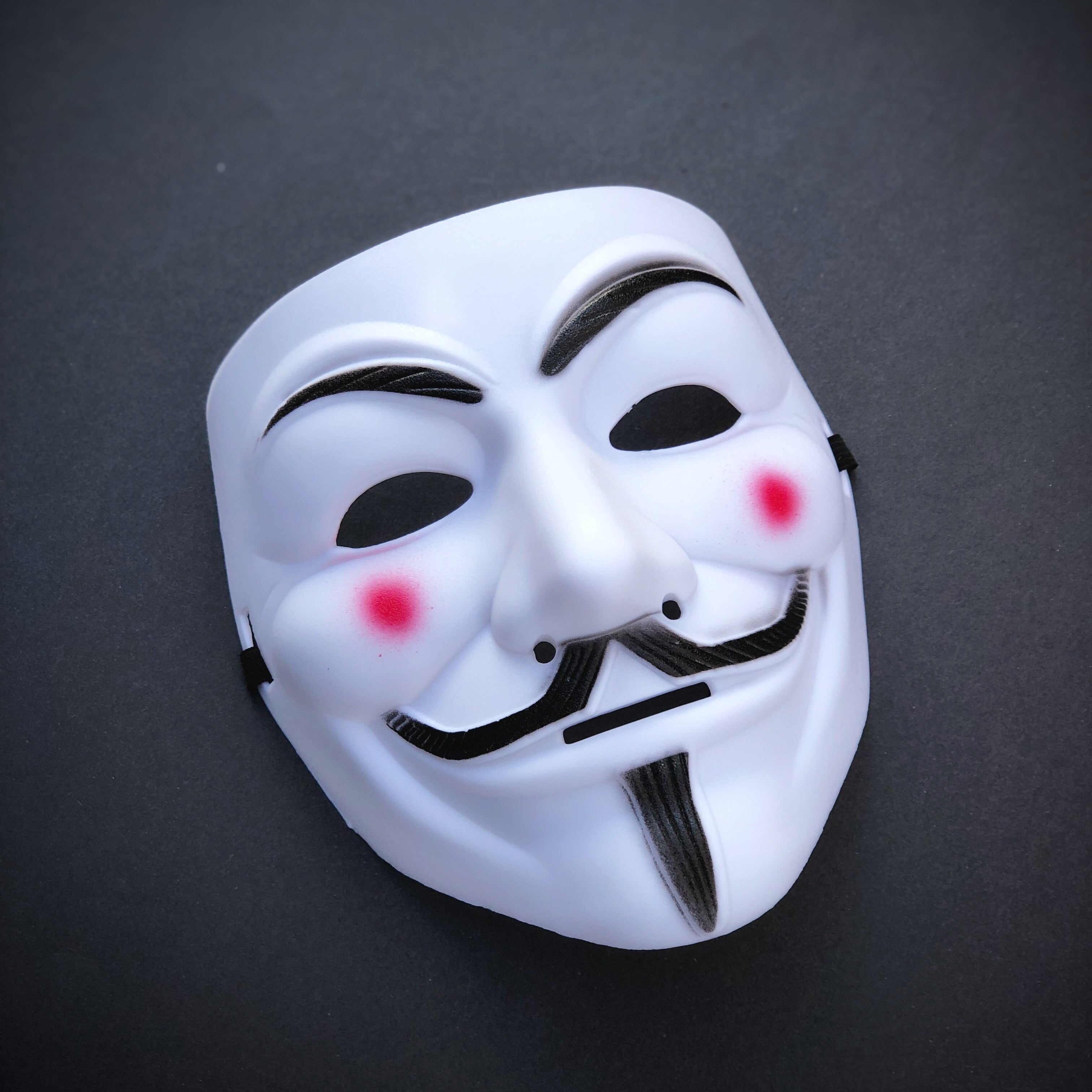 V for Vendetta Full Face Mask - White