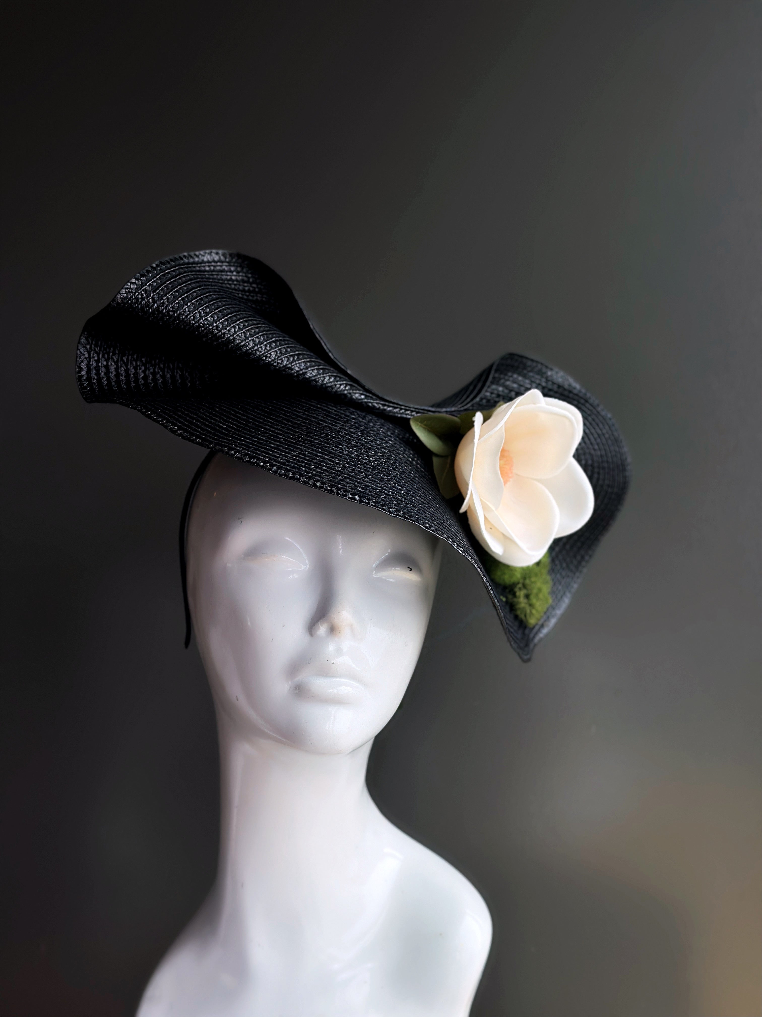 Black Straw Hat - Magnolia & Moss