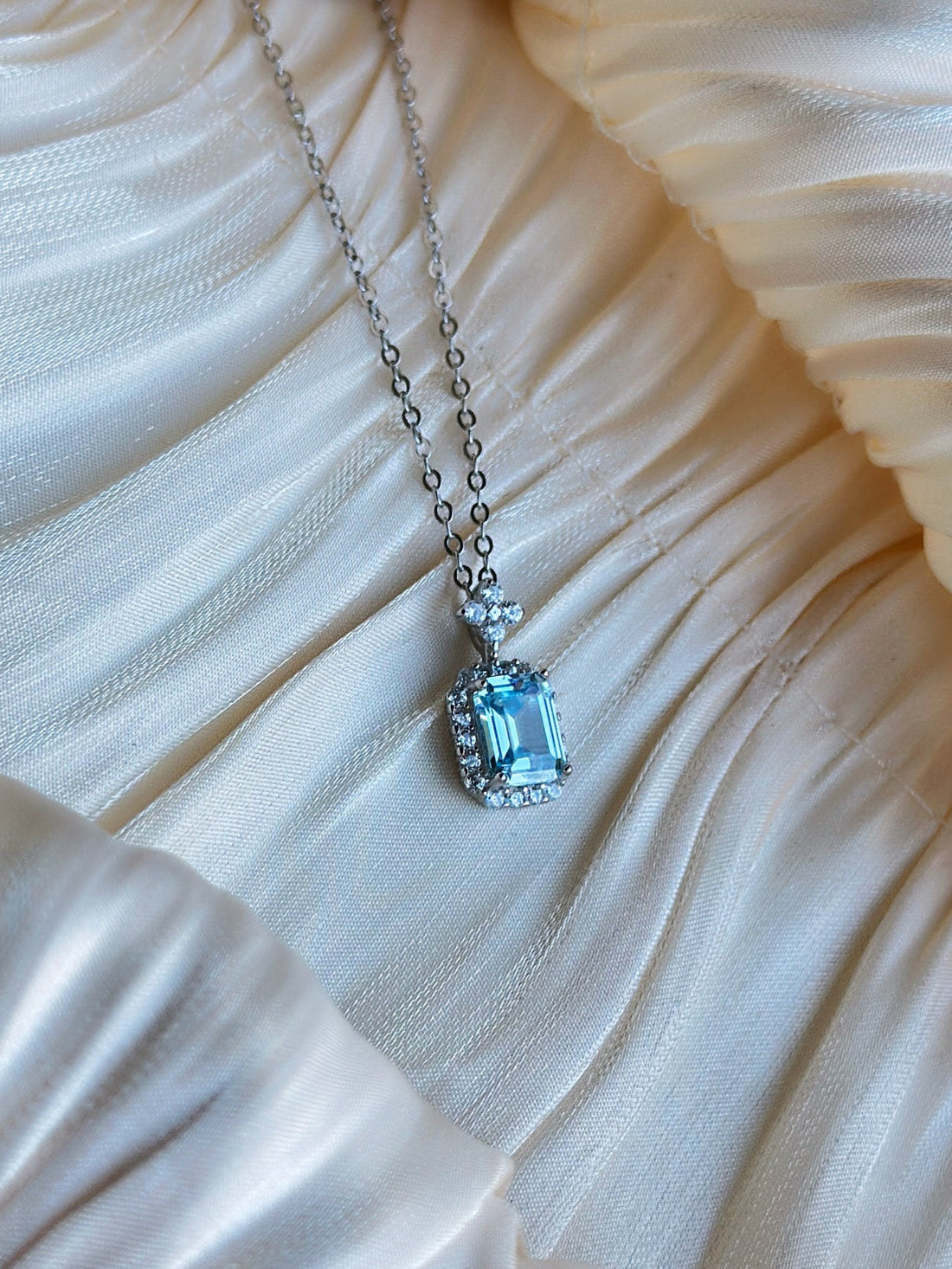 Sabrina - Necklace (Silver/Blue)