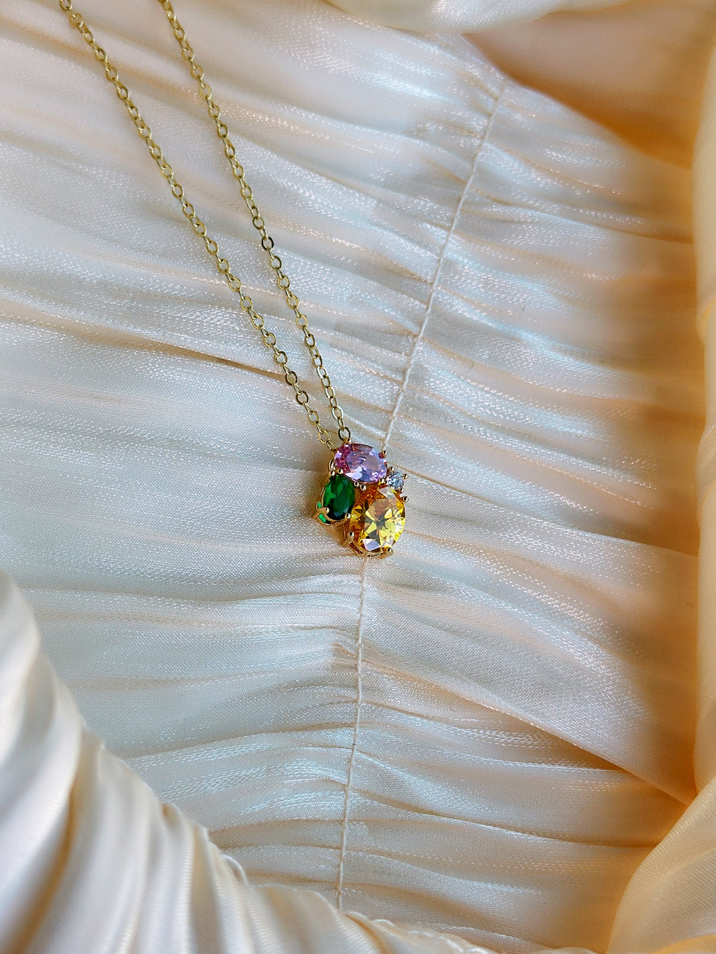 Ophelia - Necklace (Gold/Multicolor)