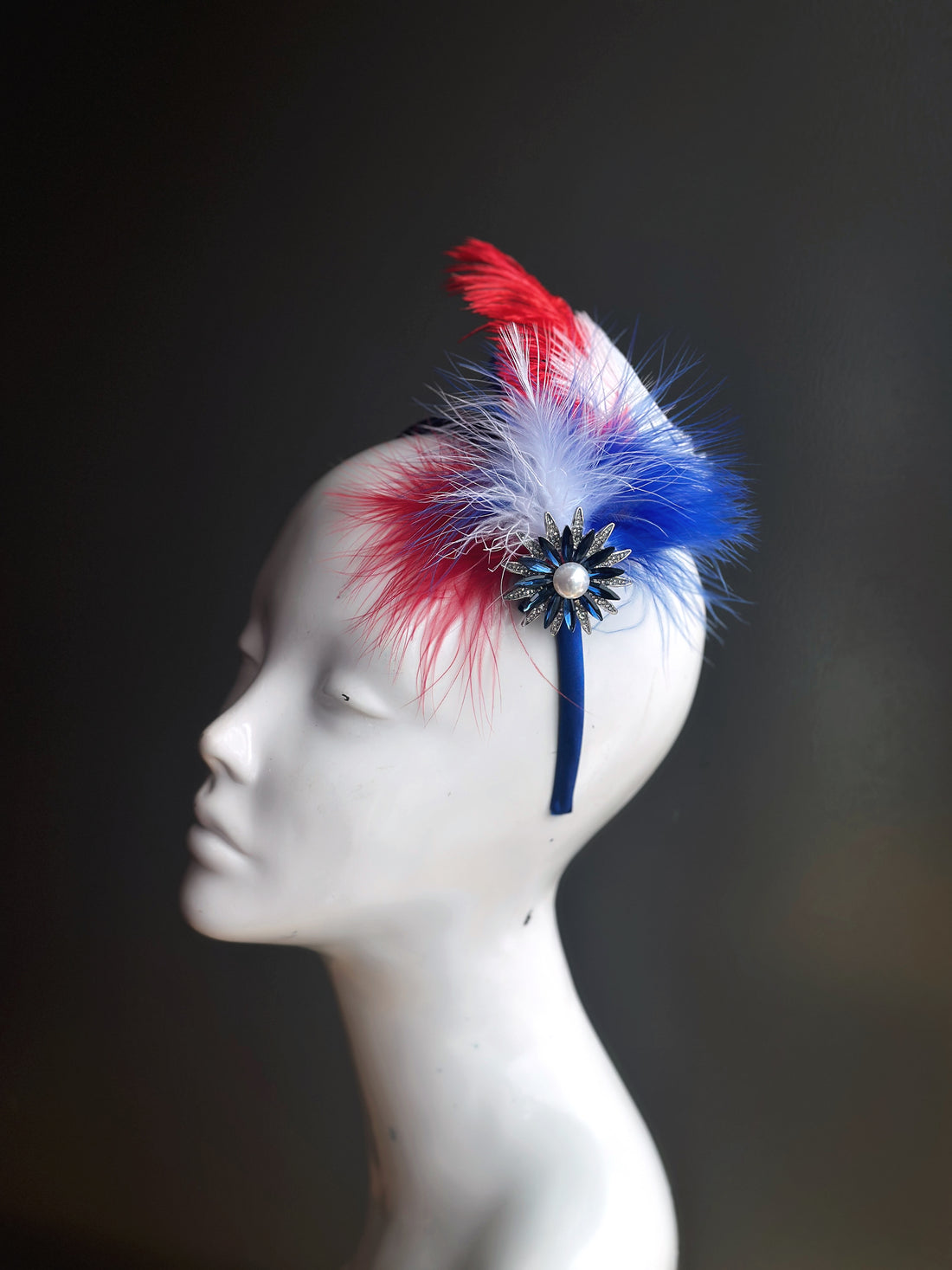 Liberty Feather Fascinator