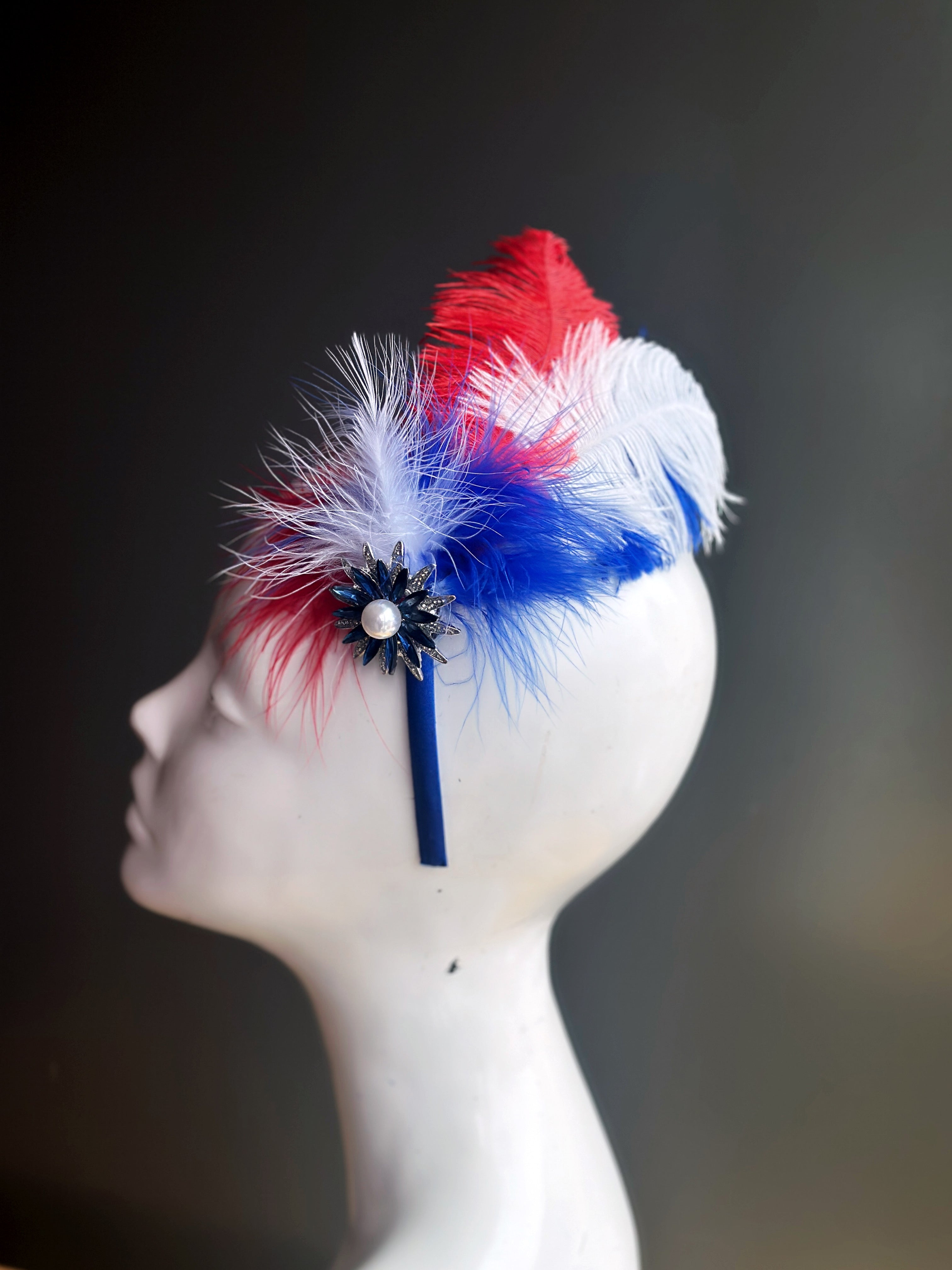 Liberty Feather Fascinator