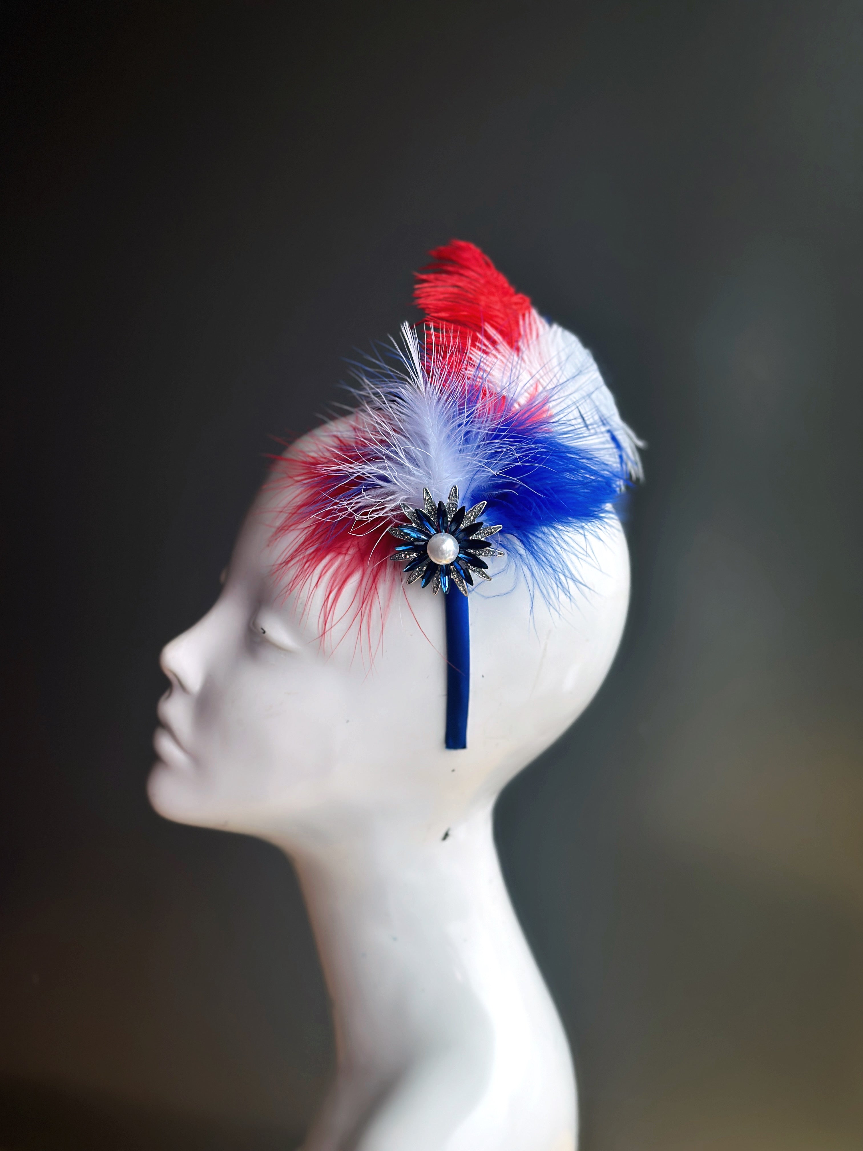 Liberty Feather Fascinator