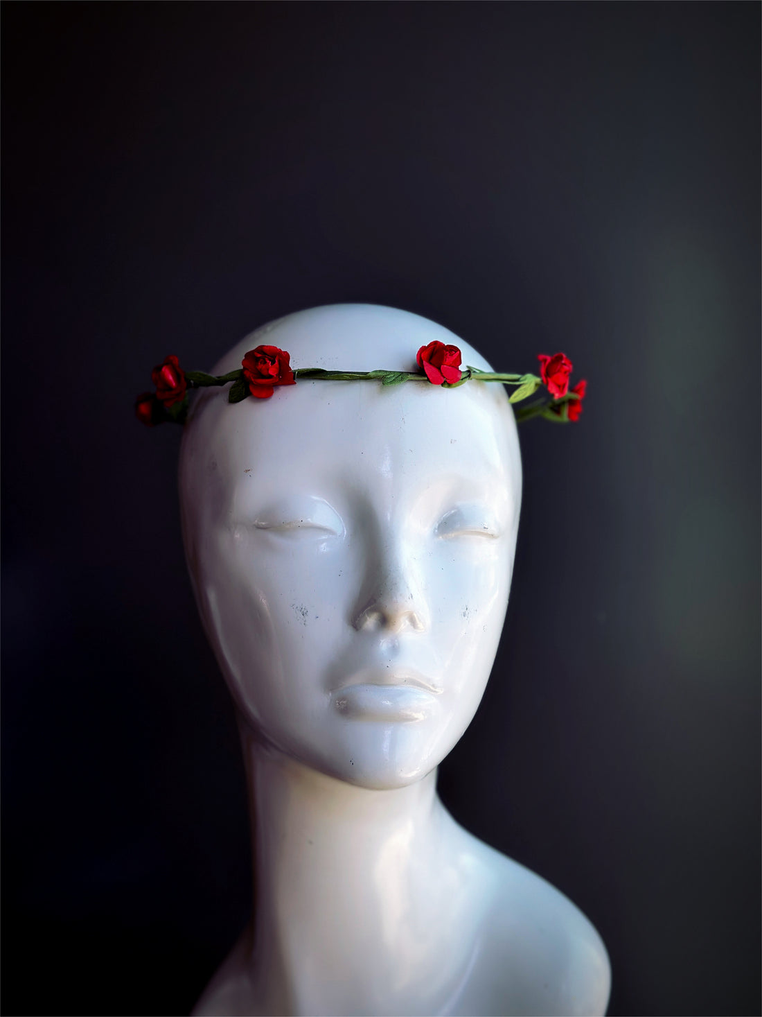 Mini Red Rose Flower Crown