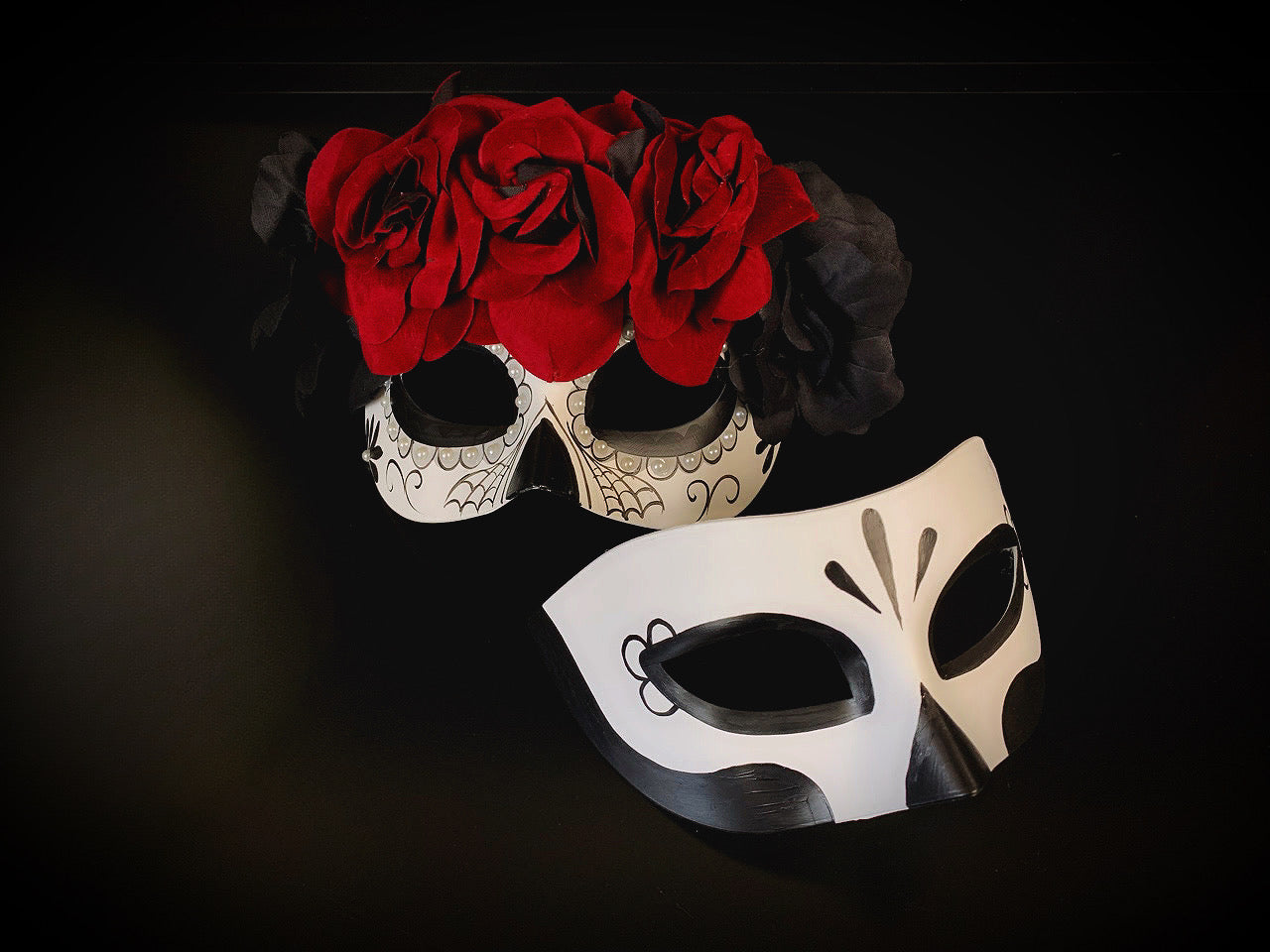Day of the Dead - Couples Red Rose