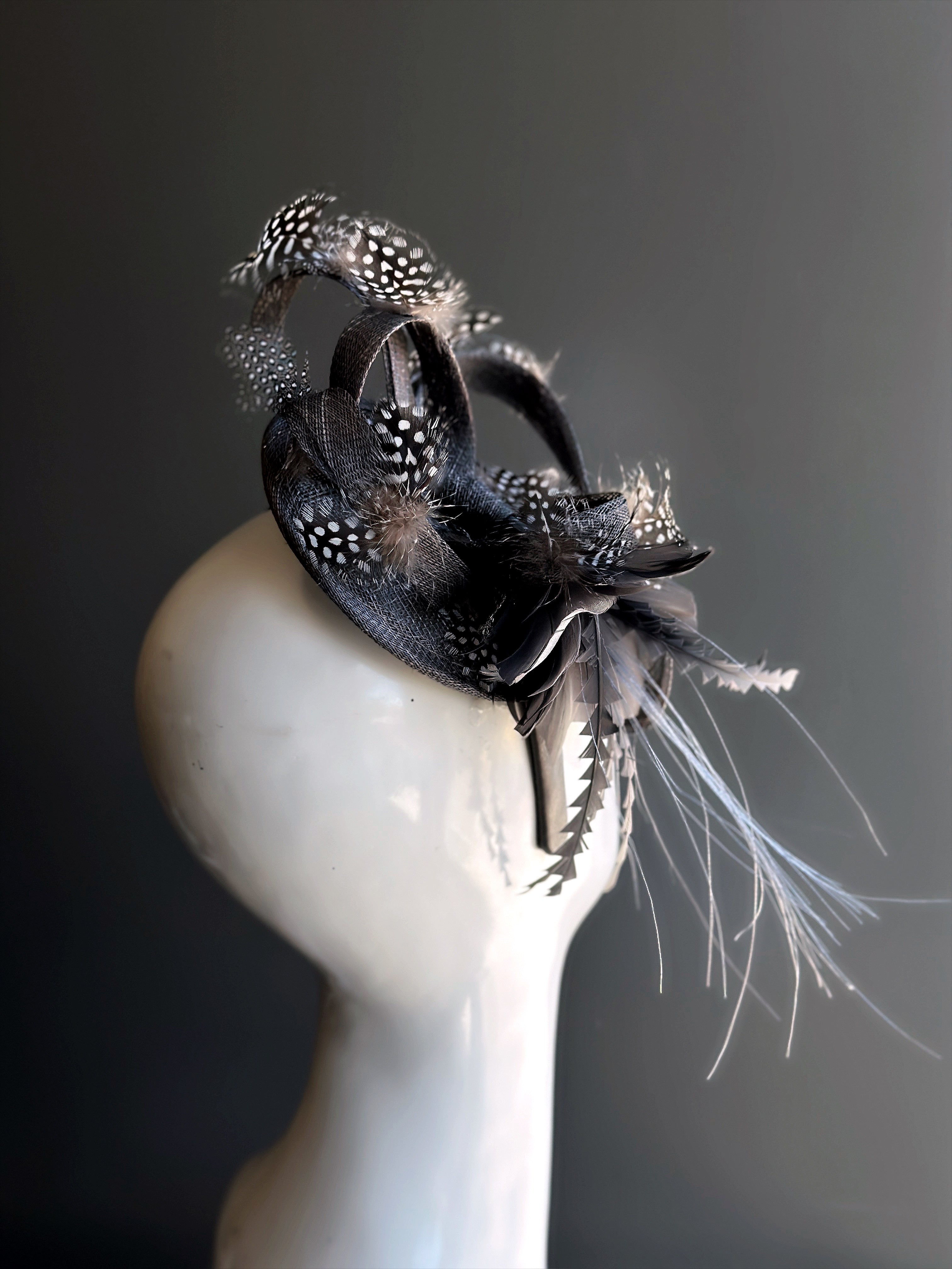 Twilight Whimsy – Black Fascinator