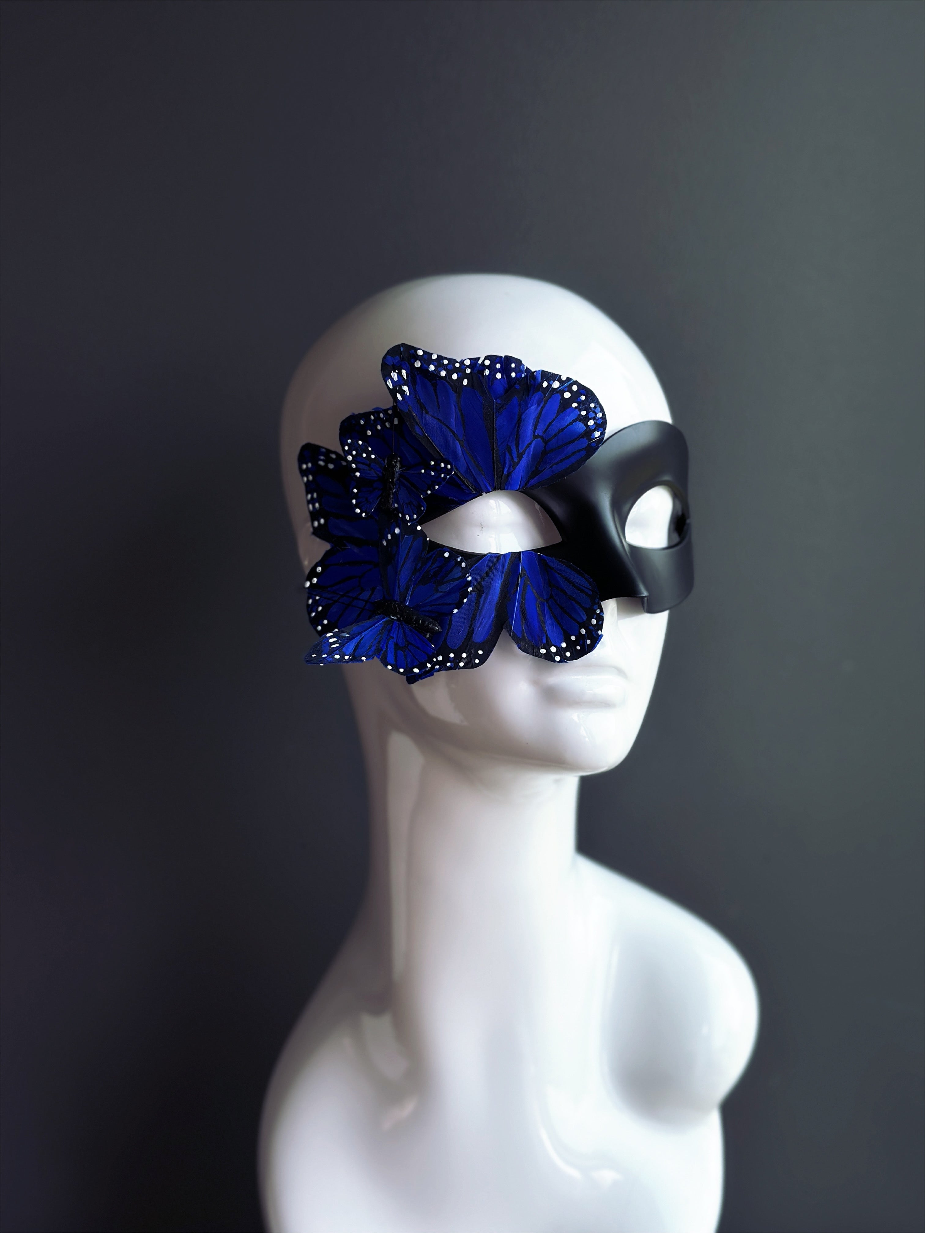 Butterfly Mask - Black and Blue