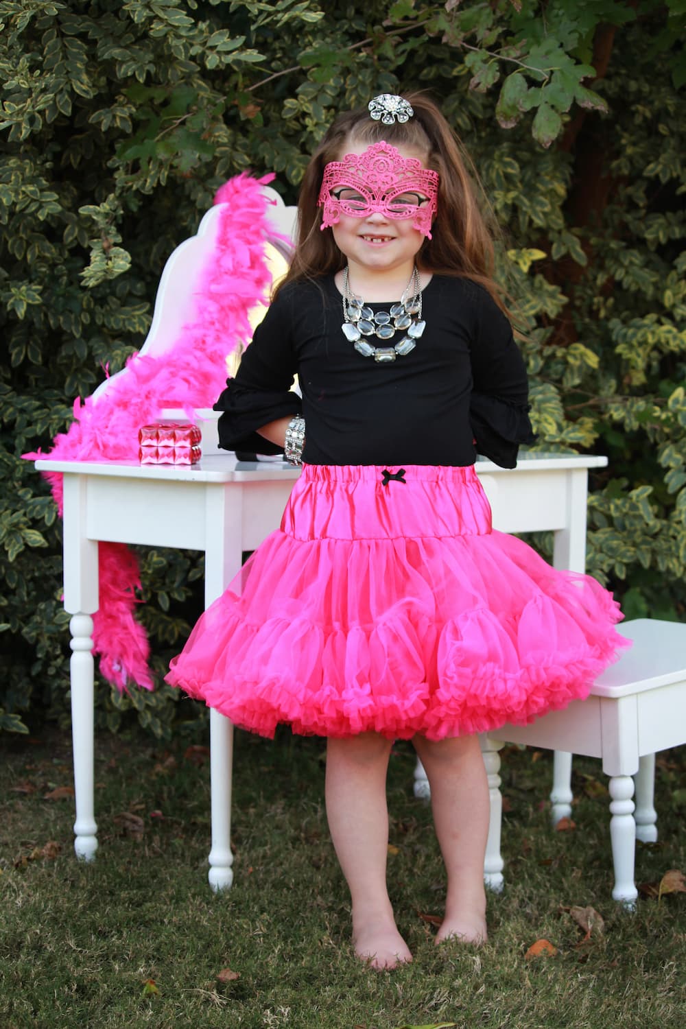 Pink Rapunzel Mask - Kids