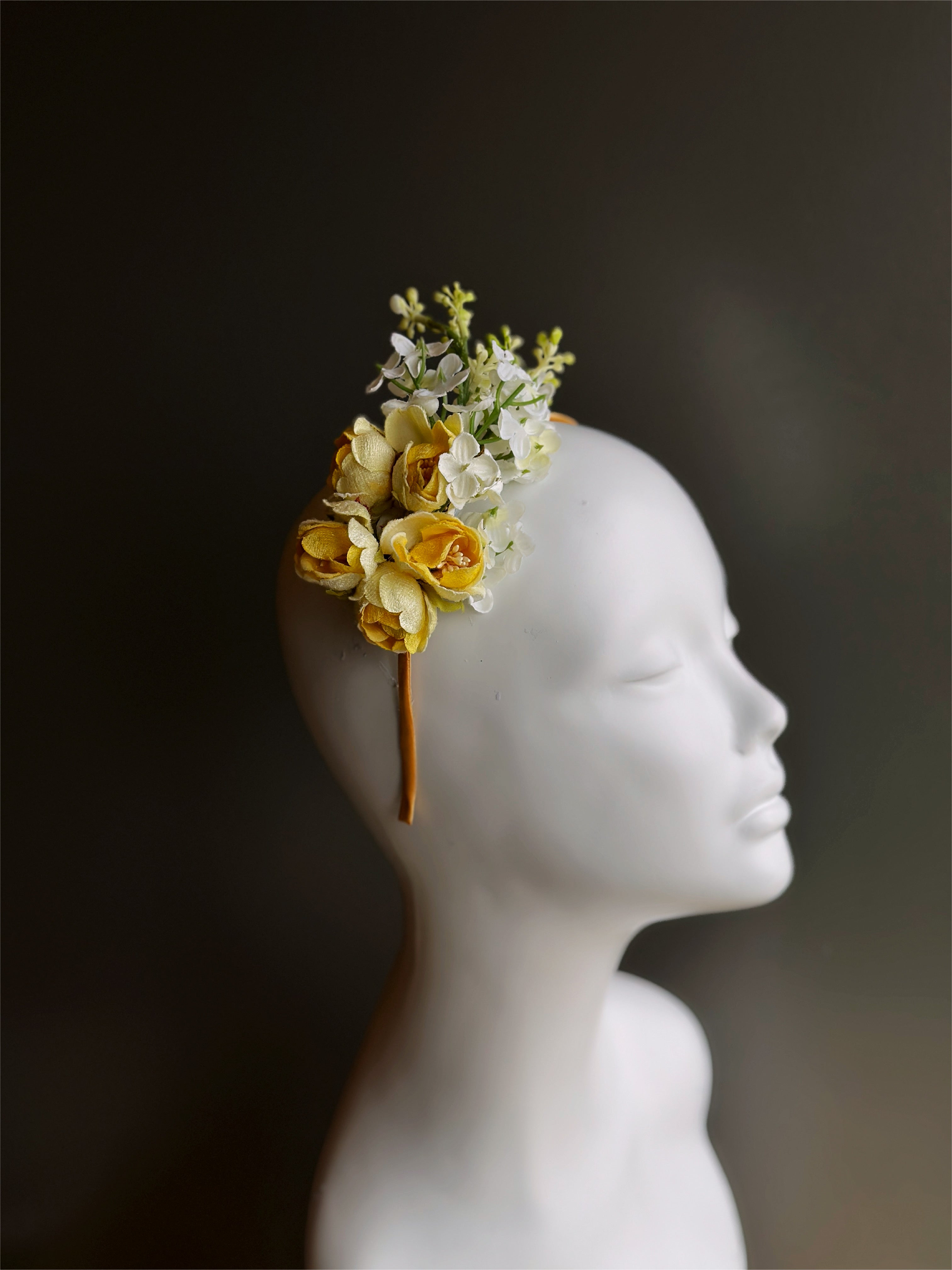 Yellow Bouquet Fascinator Hat