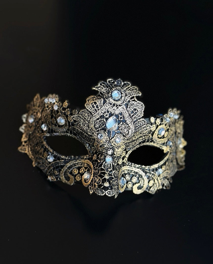 Brocade Noir - Black & Gold