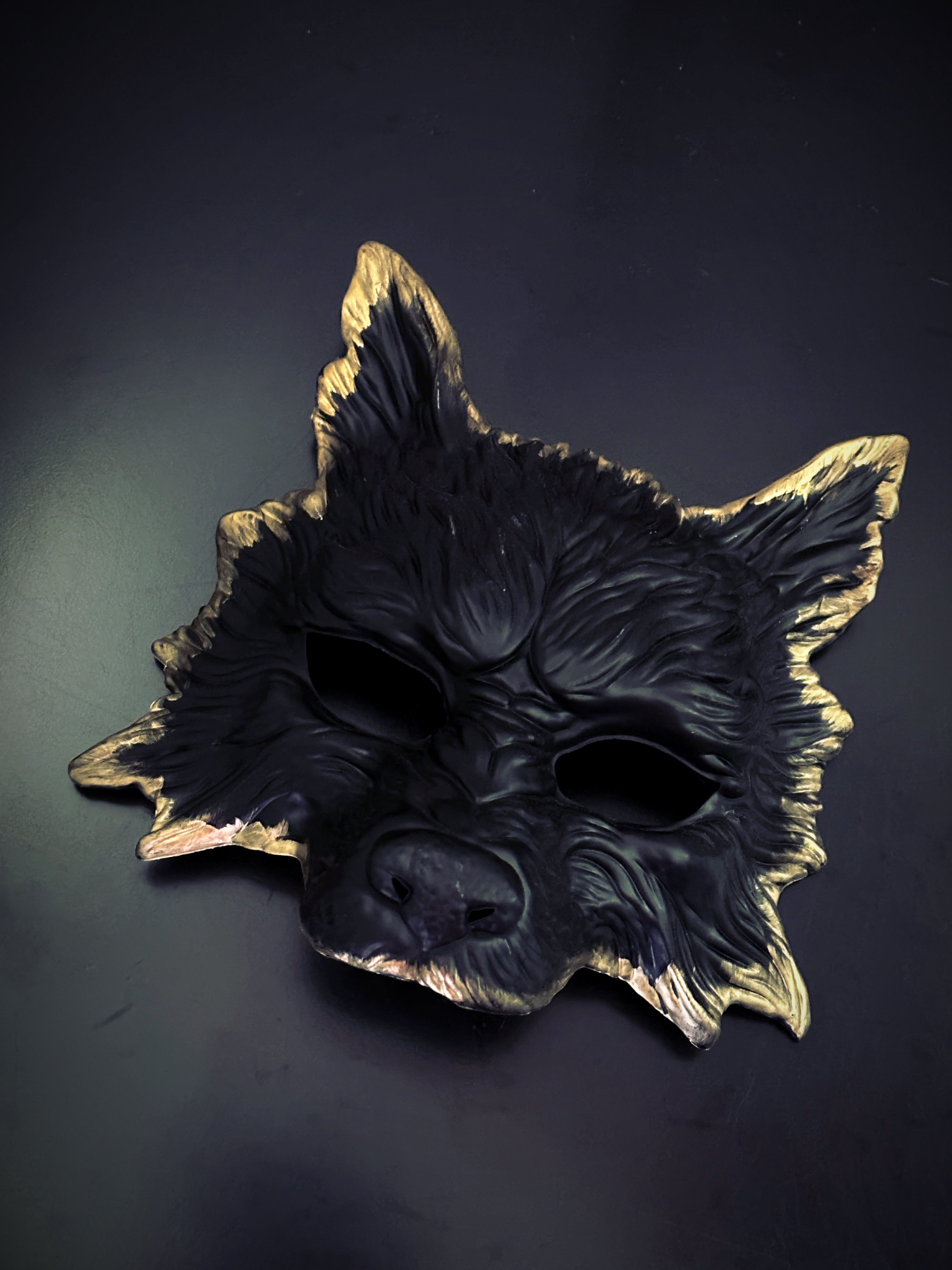 Werewolf Mask - Gold Edges