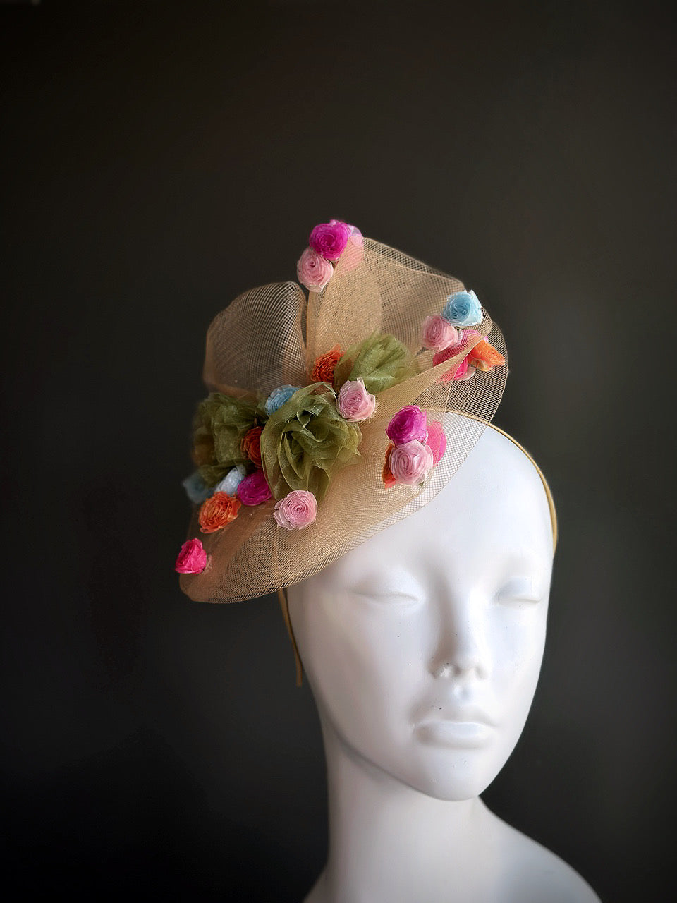Spring Rosettes Fascinator