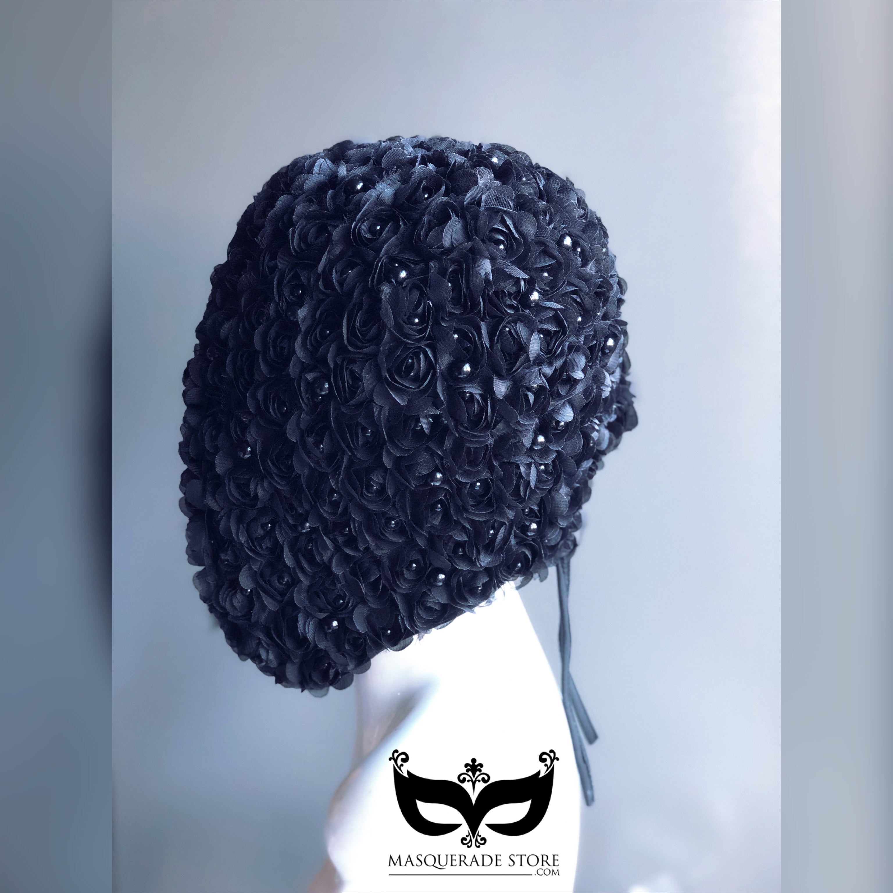 Black Roses & Pearls Full Face Mask