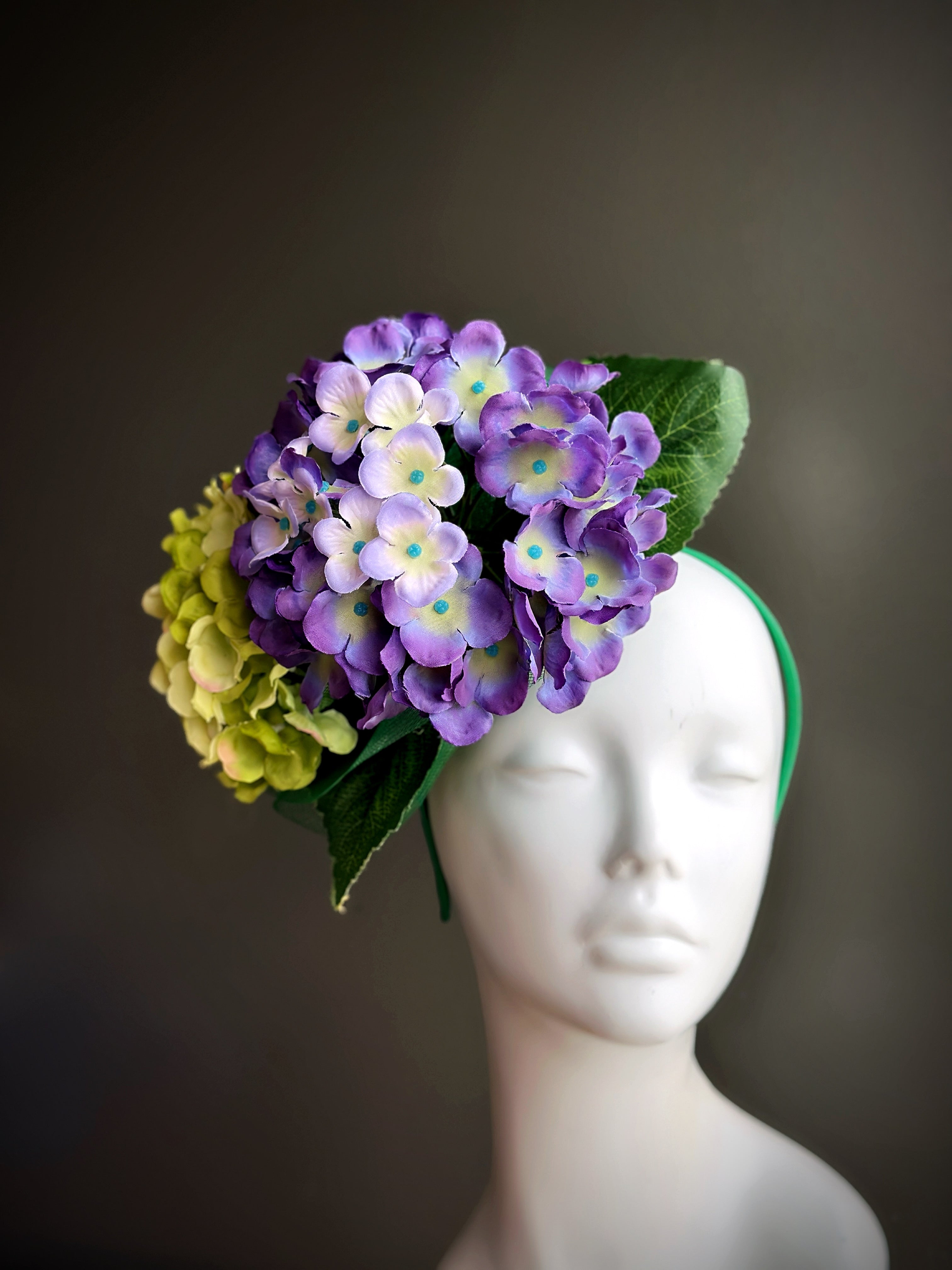 Violet Wink Fascinator - Purple