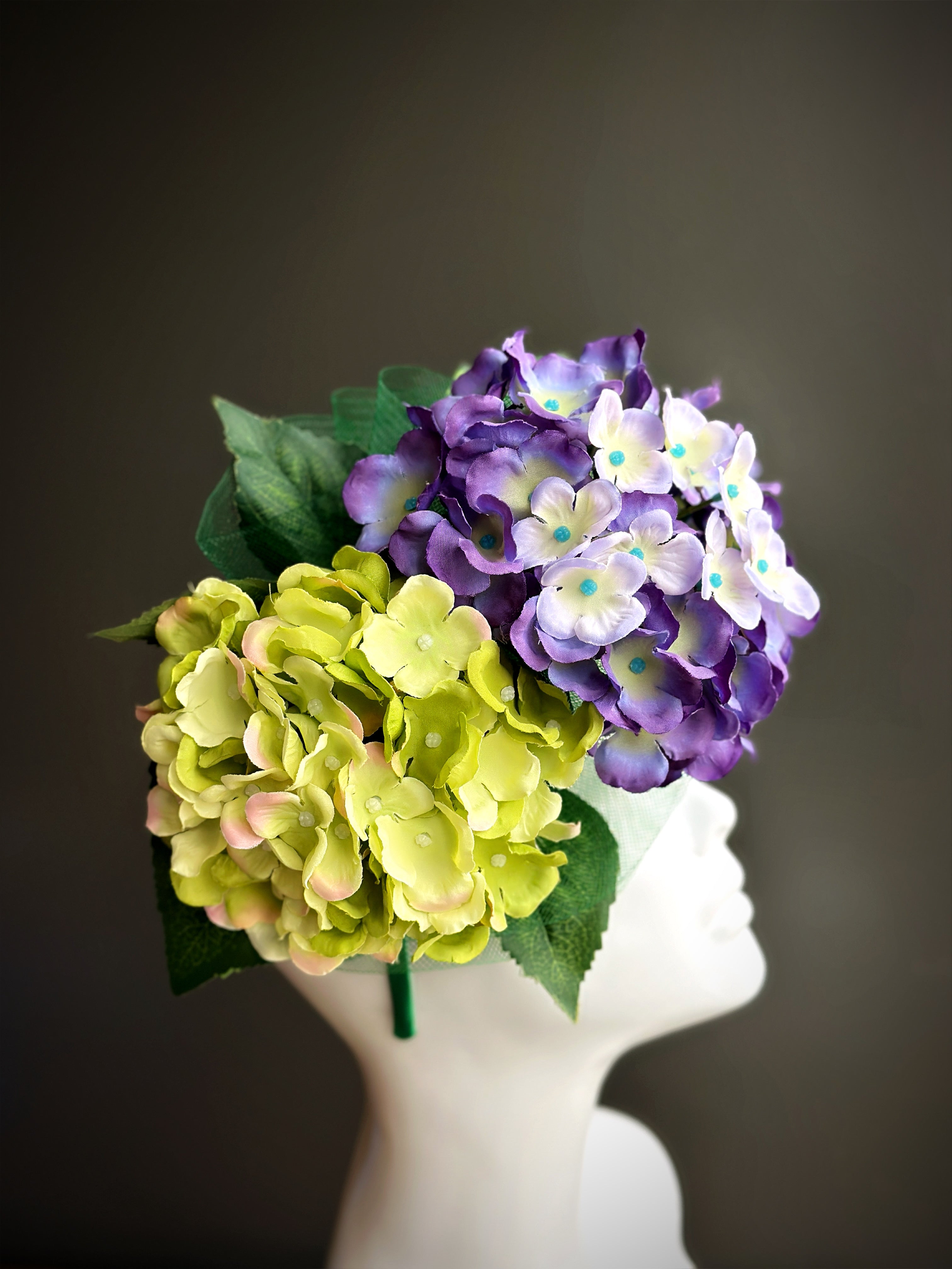 Violet Wink Fascinator - Purple