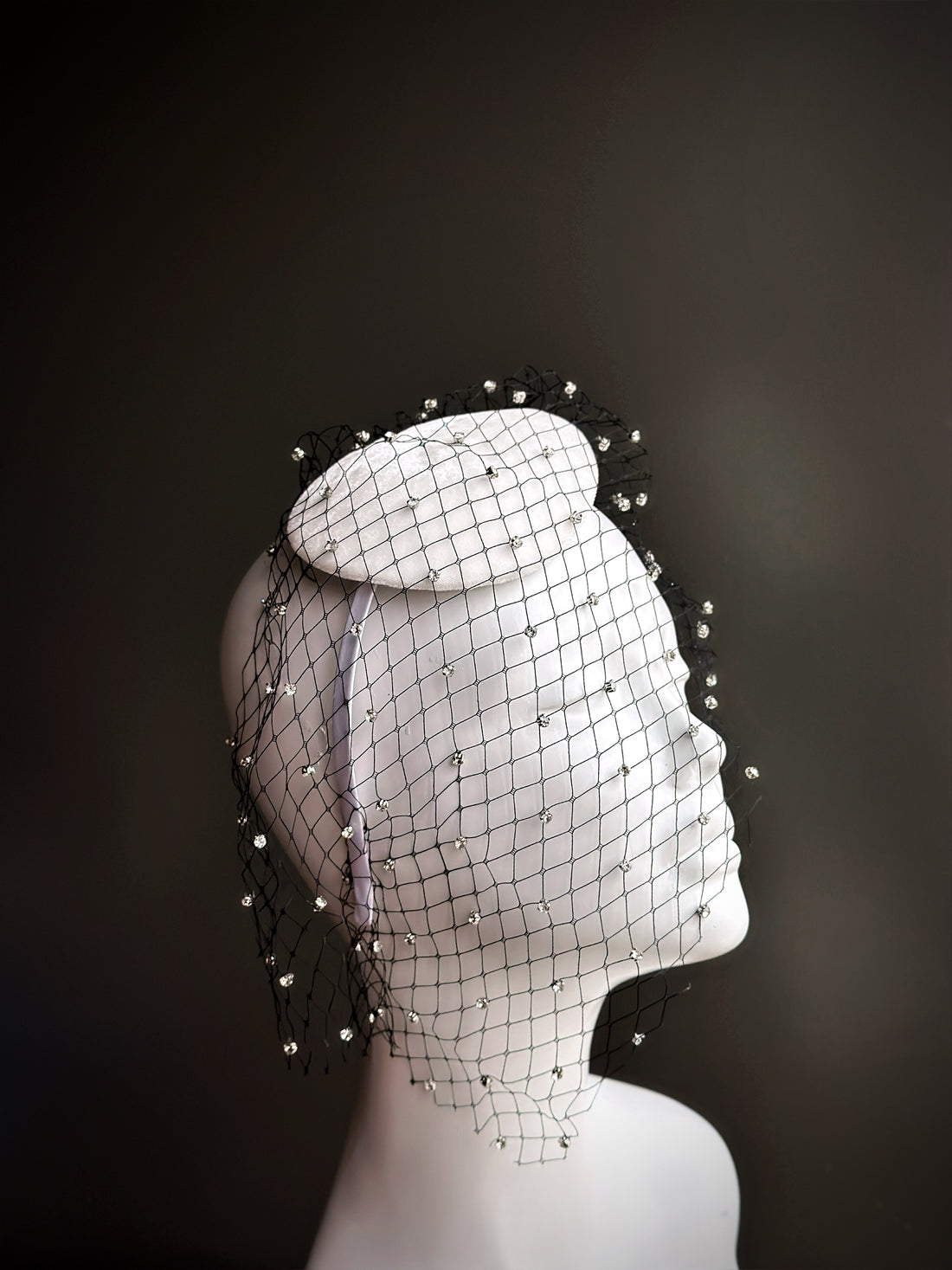 Moonveil Fascinator - White