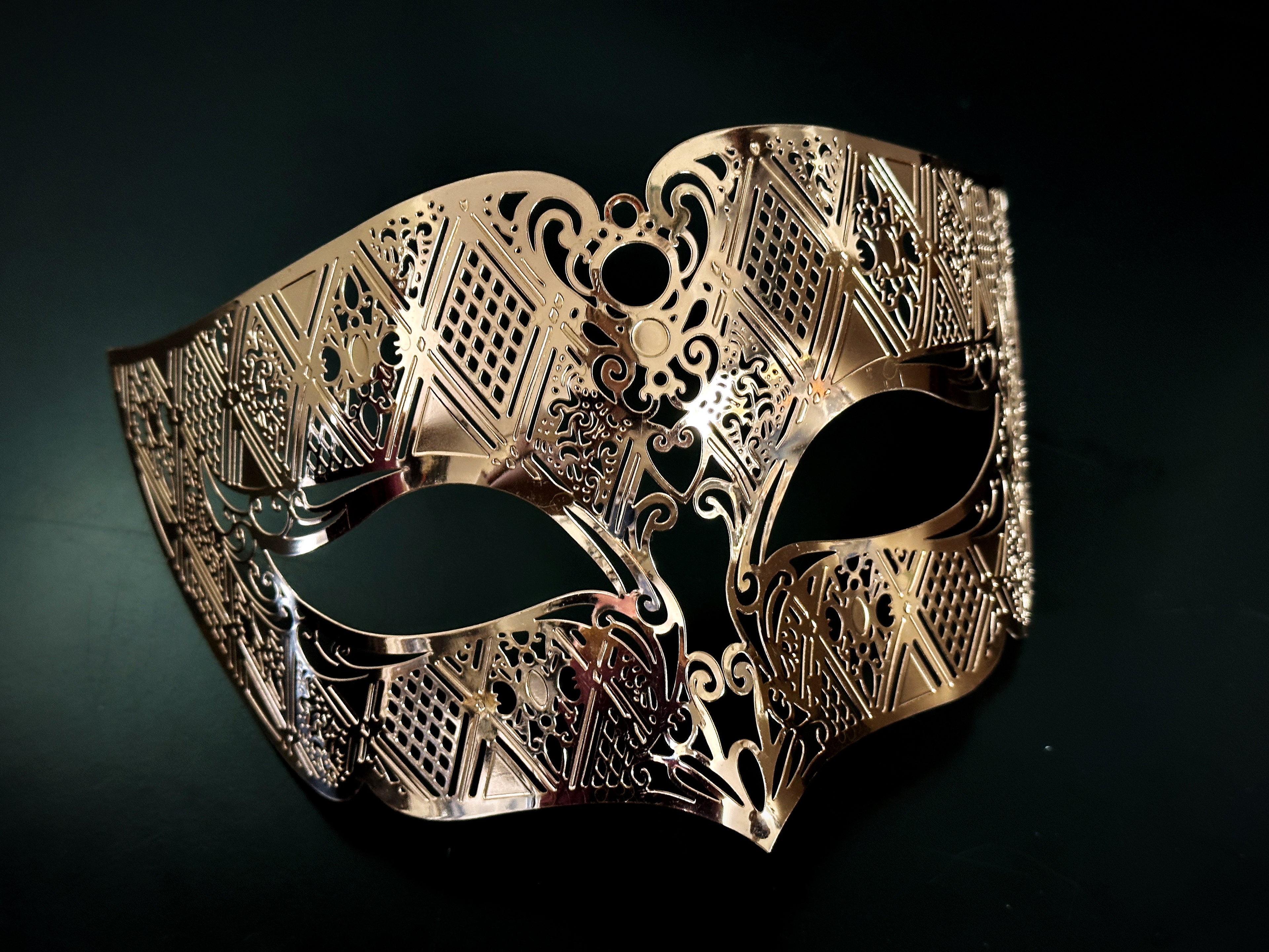 Venetian Masks - Rose Gold