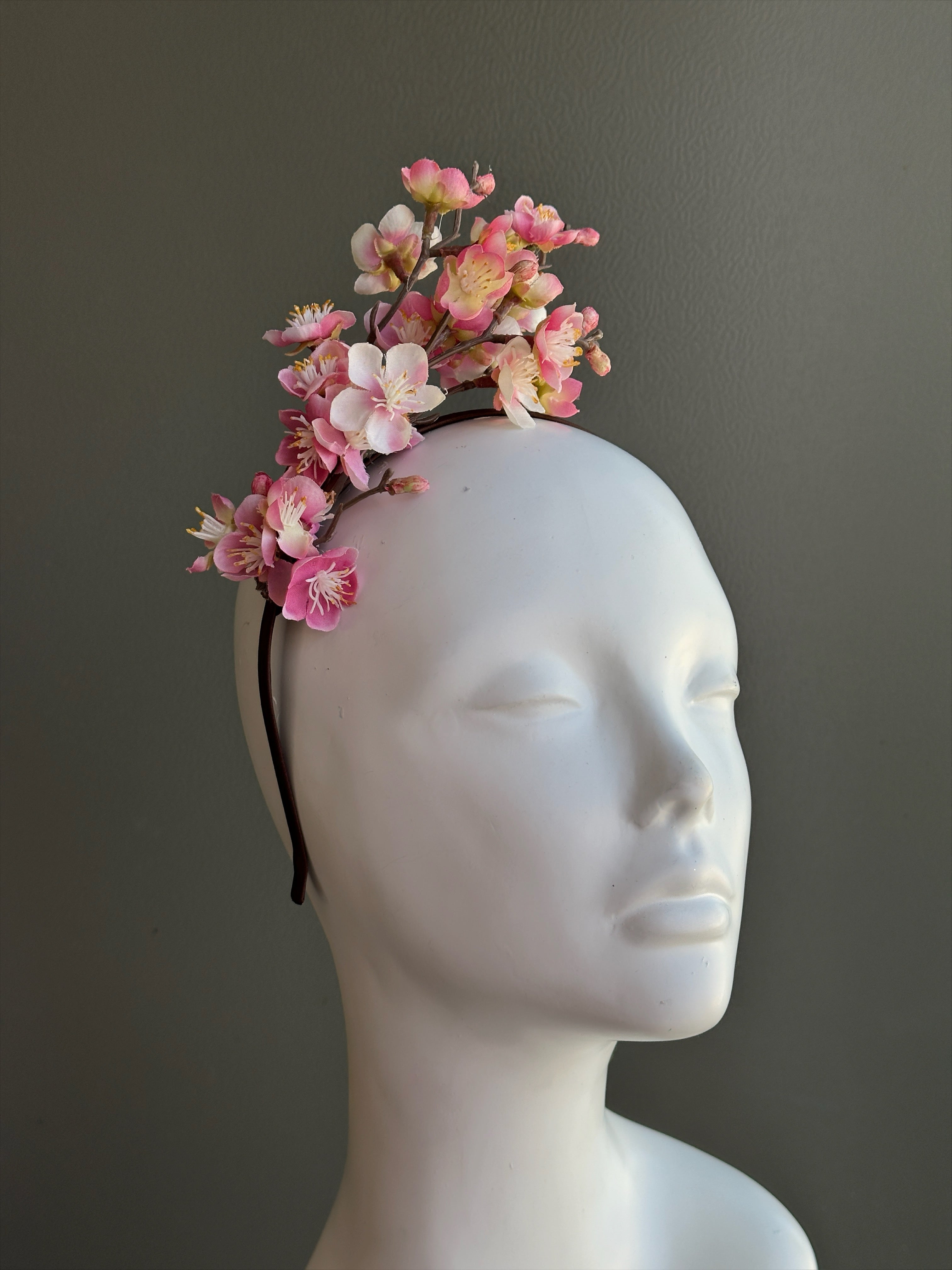 Pink Cherry Blossom Fascinator