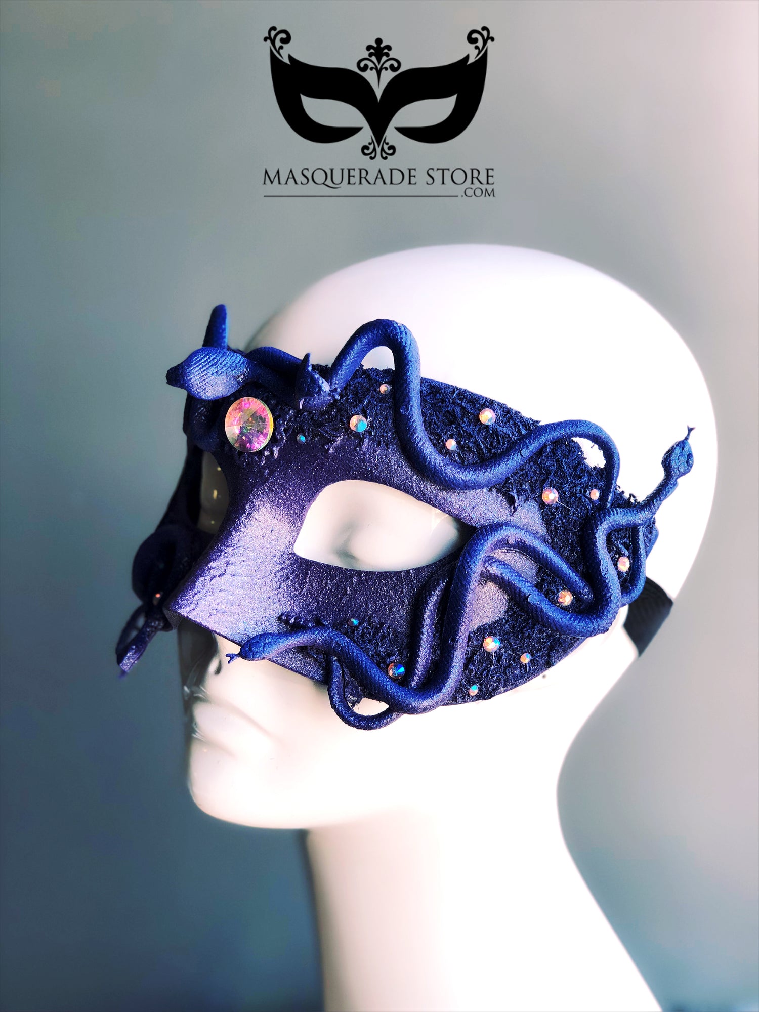 Medusa Snake Mask - Navy