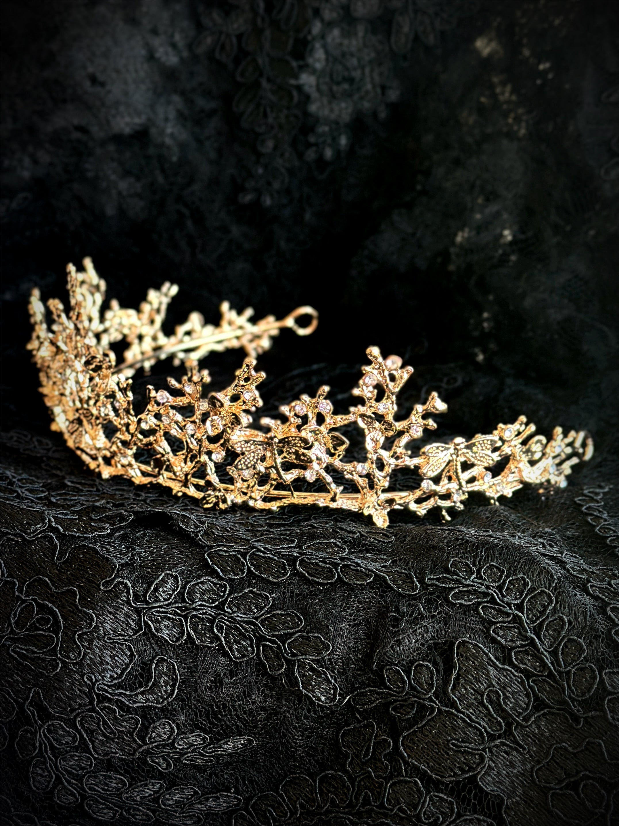 Dragonfly Princess Tiara - Gold