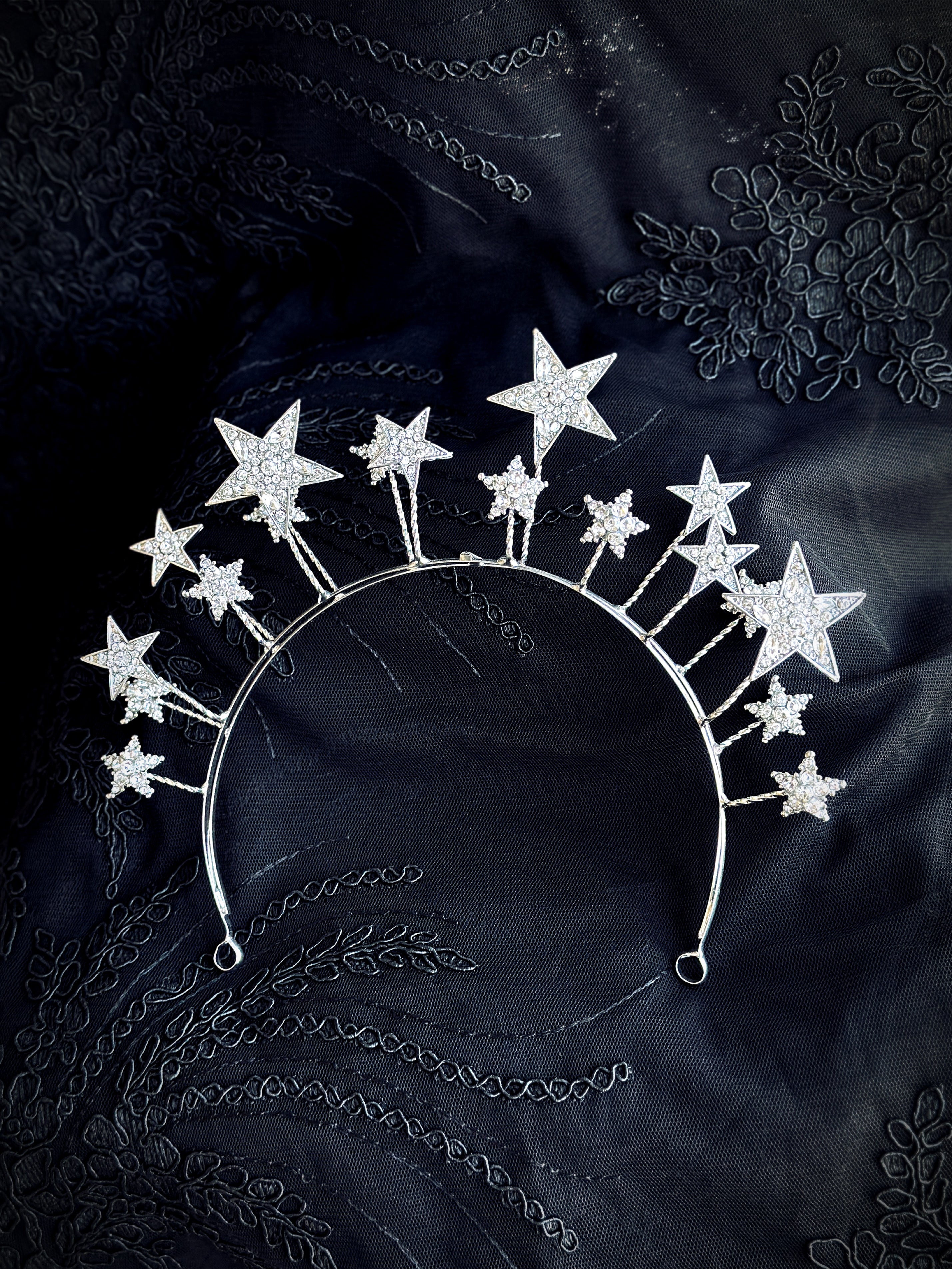 Starburst Silver Headband