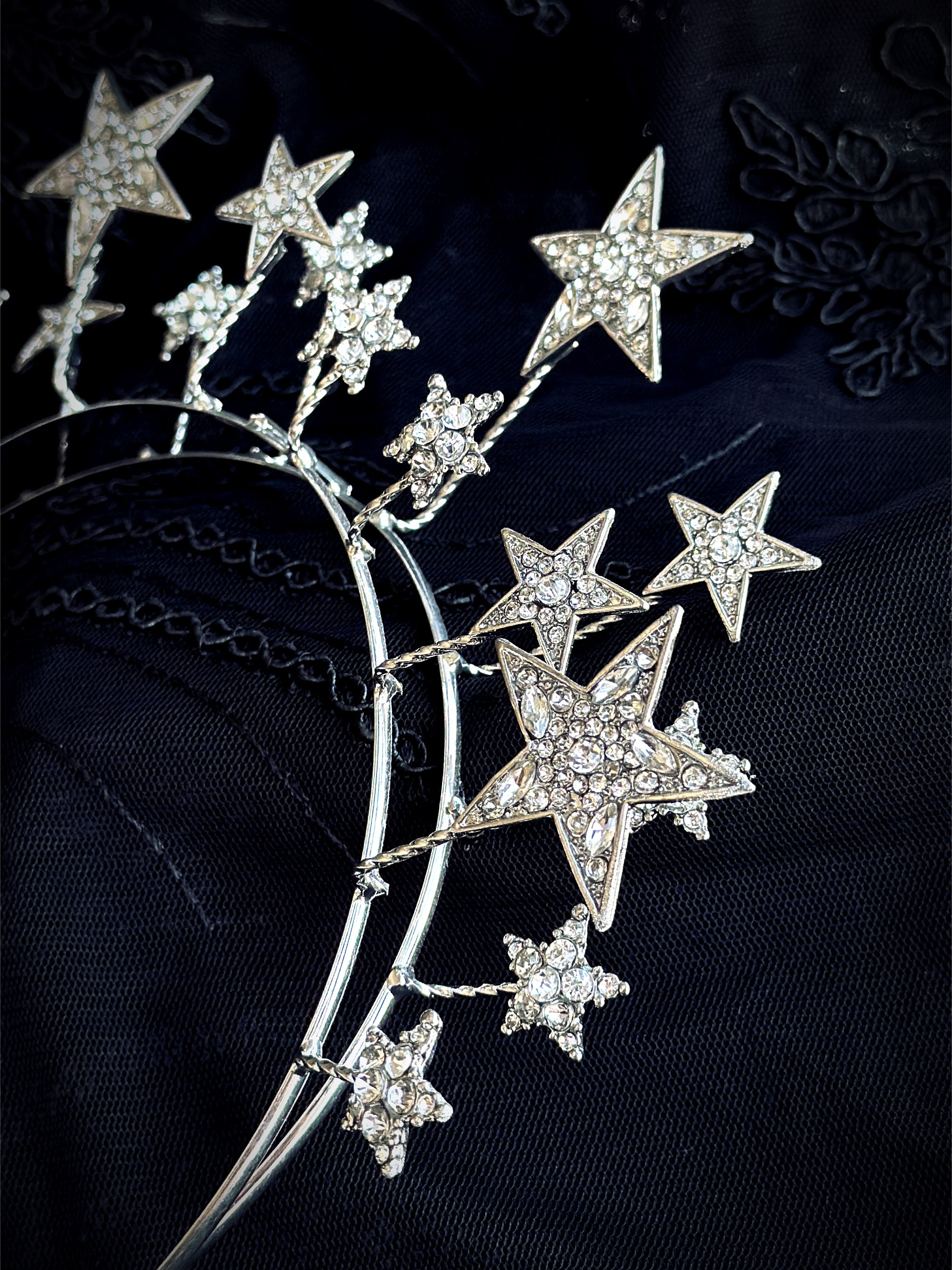 Starburst Silver Headband
