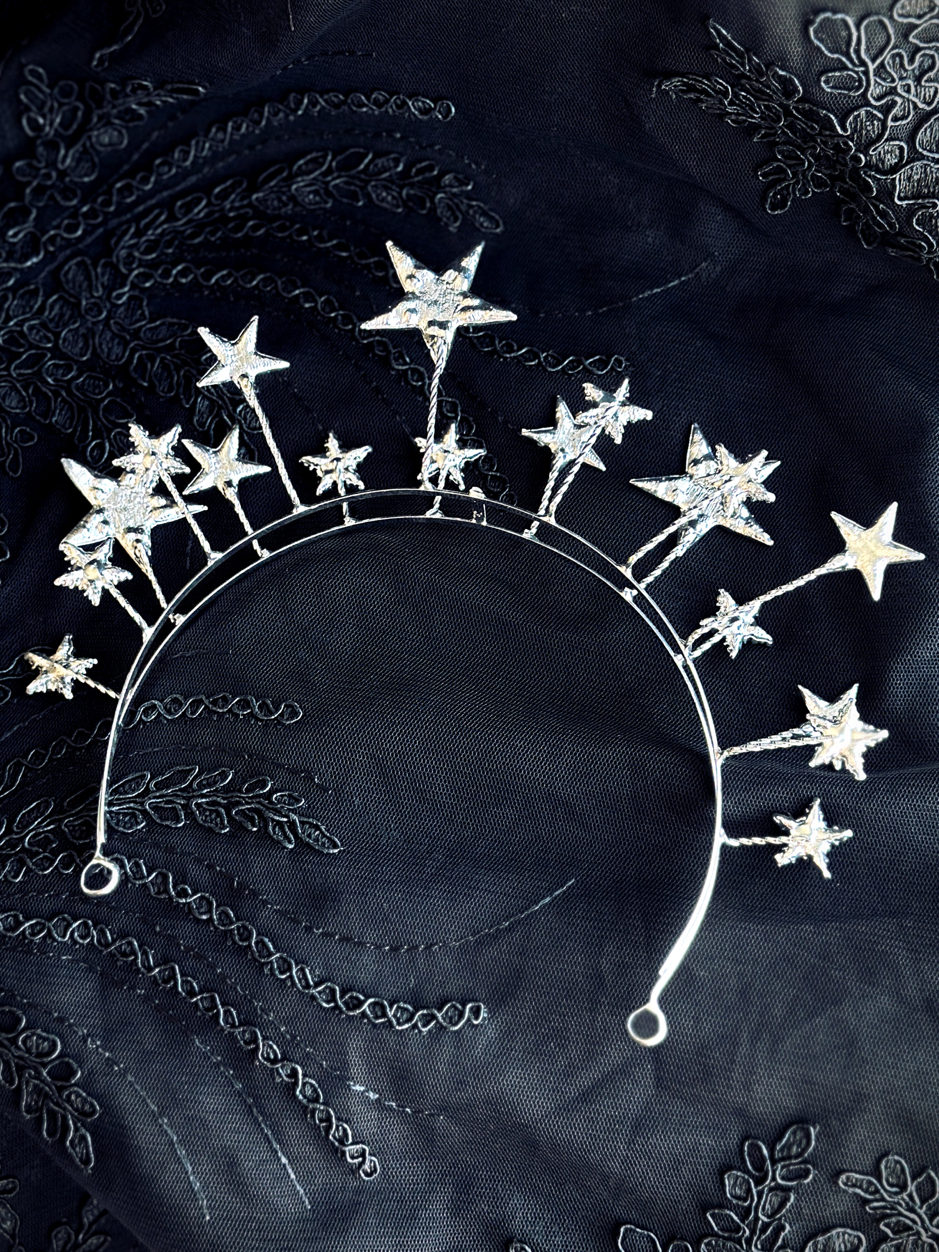 Starburst Silver Headband
