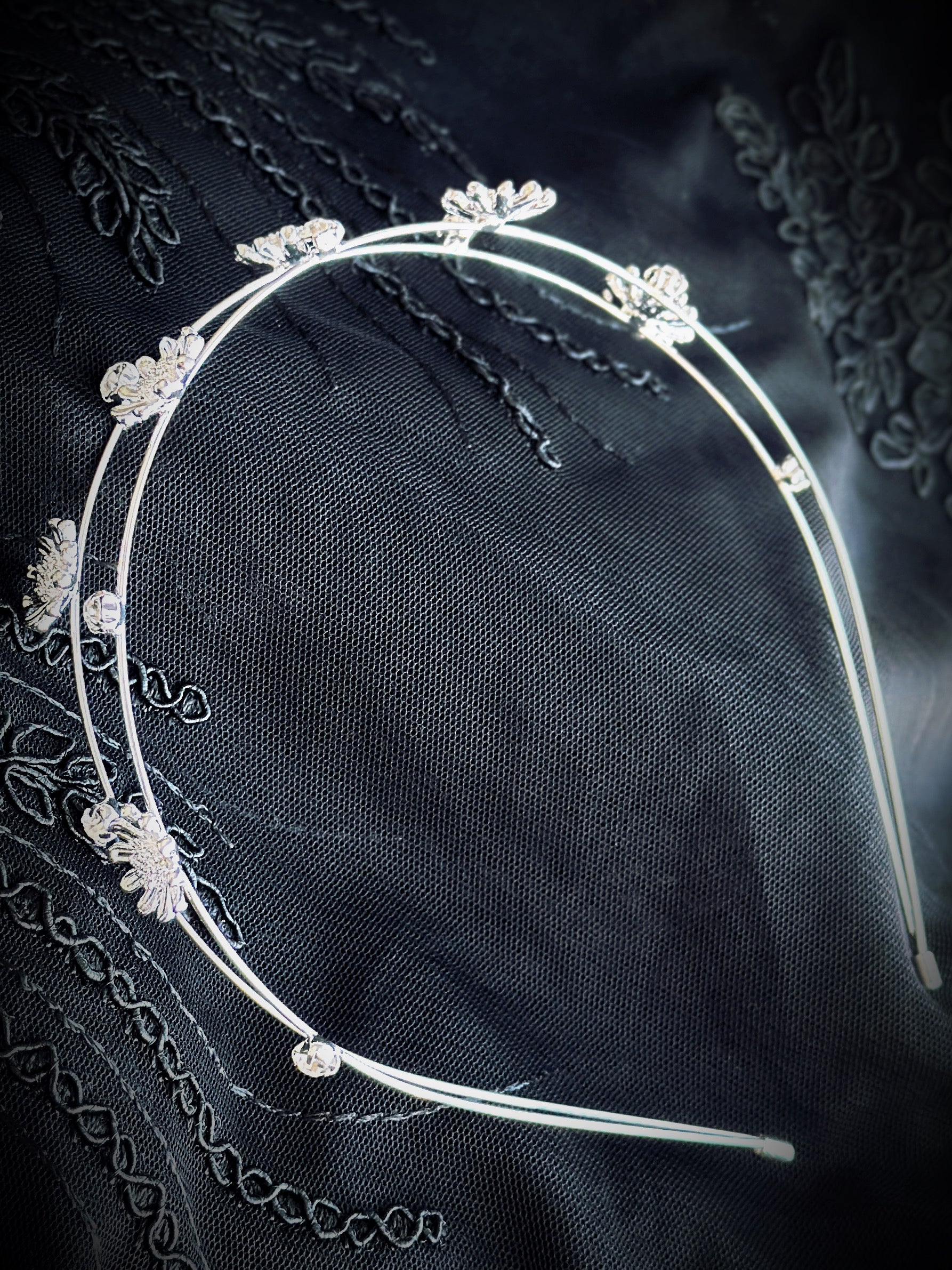 Moonflower Dream Headband - Silver
