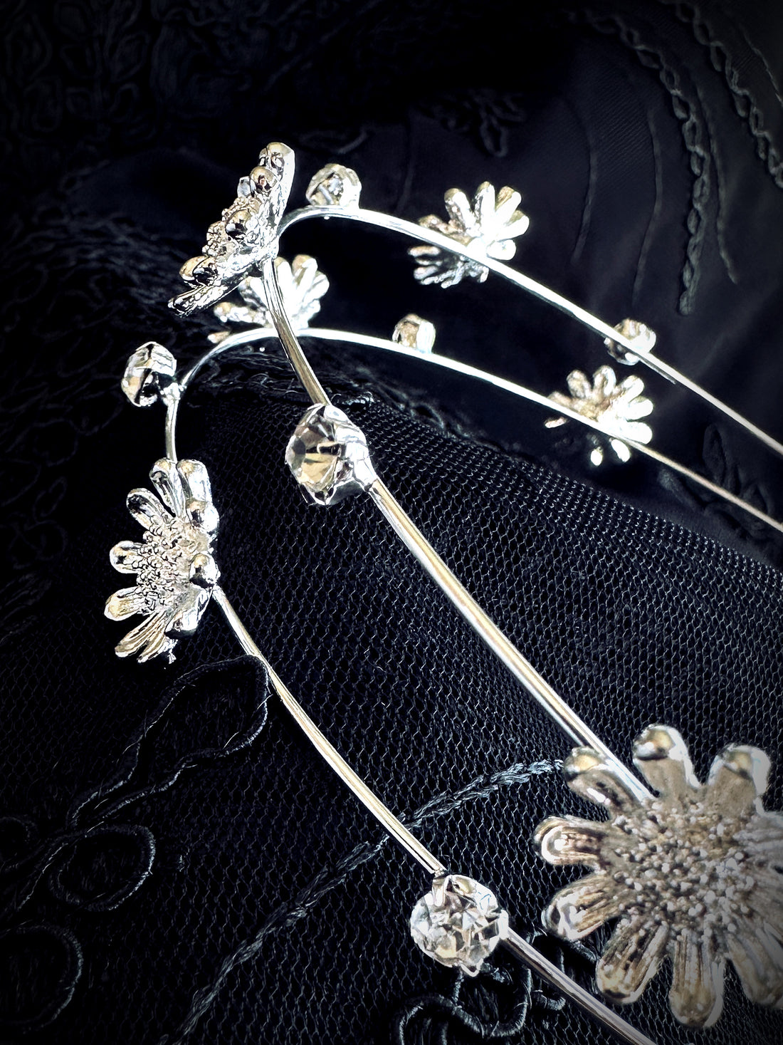 Moonflower Dream Headband - Silver