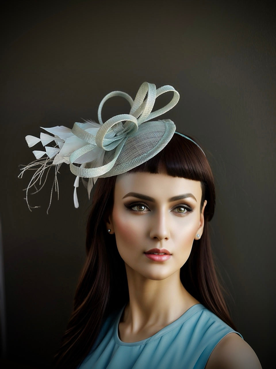 Tea Party Fascinator - Light Blue