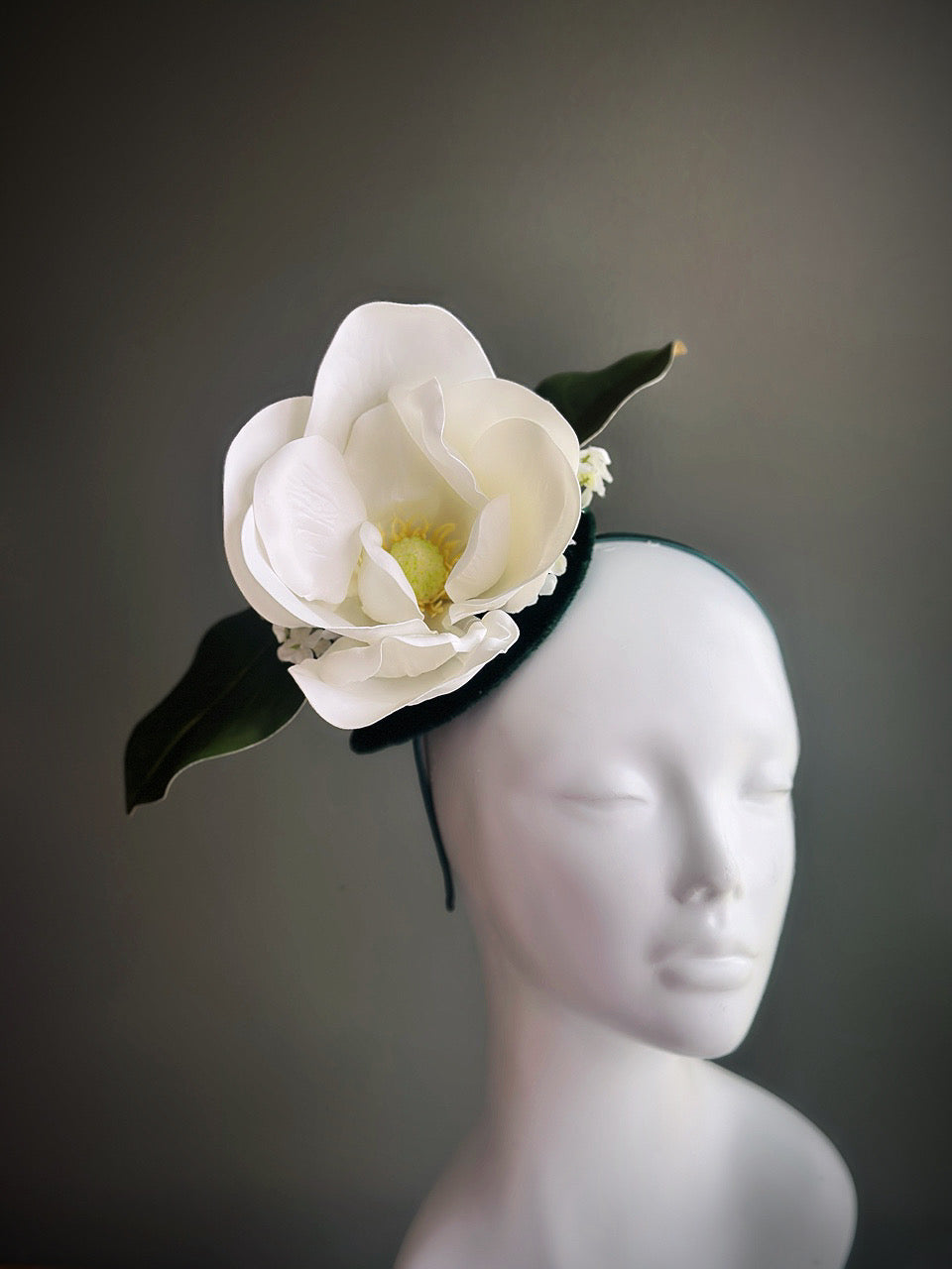 Garden Muse - Fascinator Hat - White