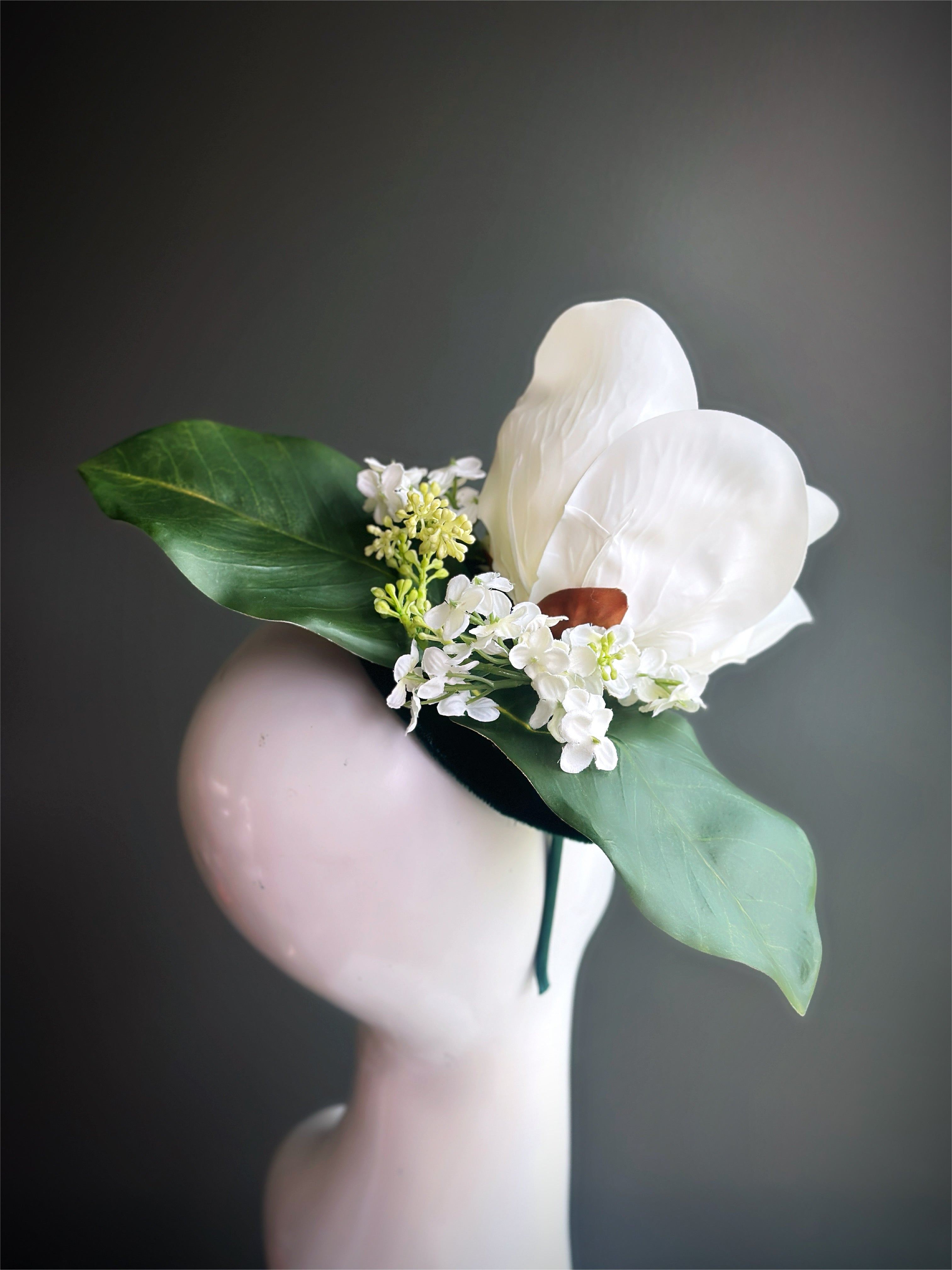 Garden Muse - Fascinator Hat - White