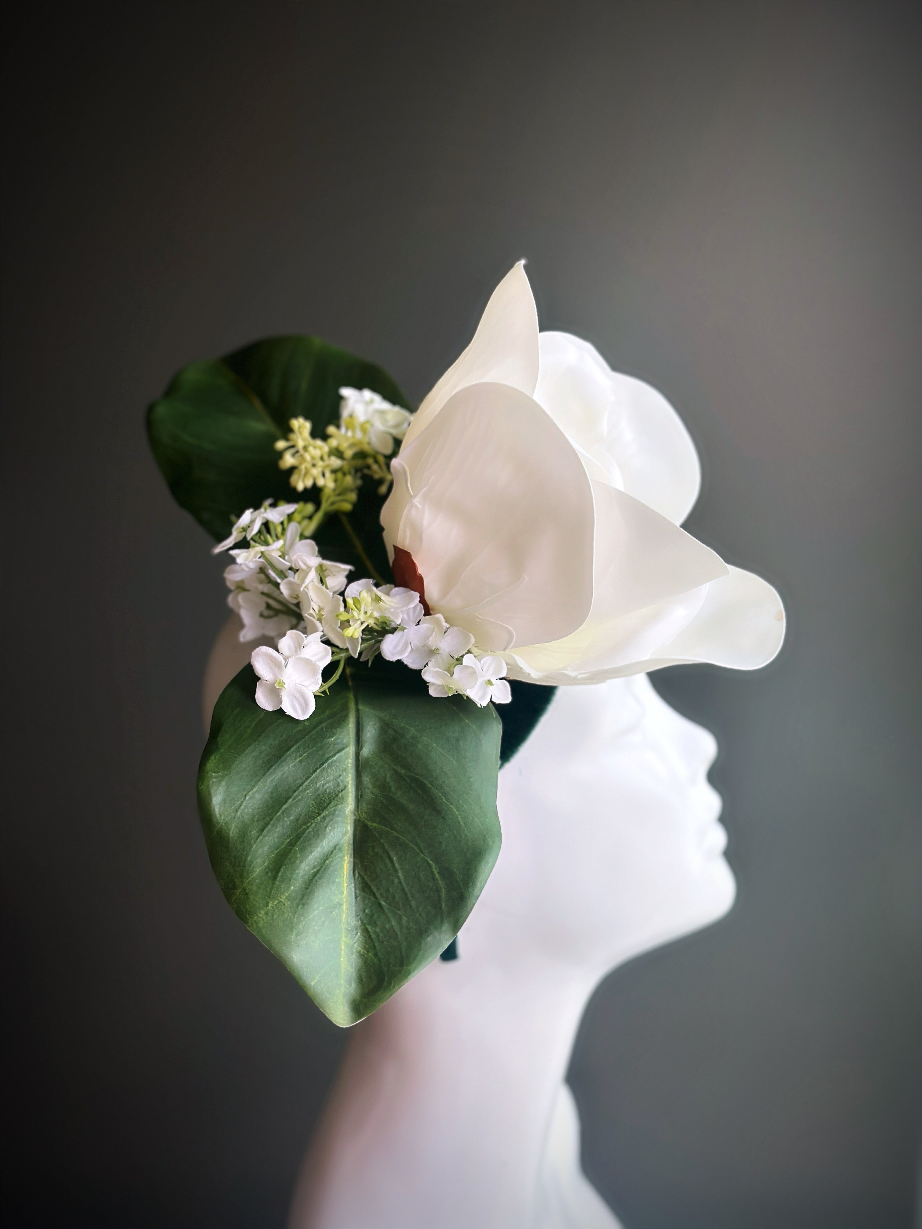 Garden Muse - Fascinator Hat - White