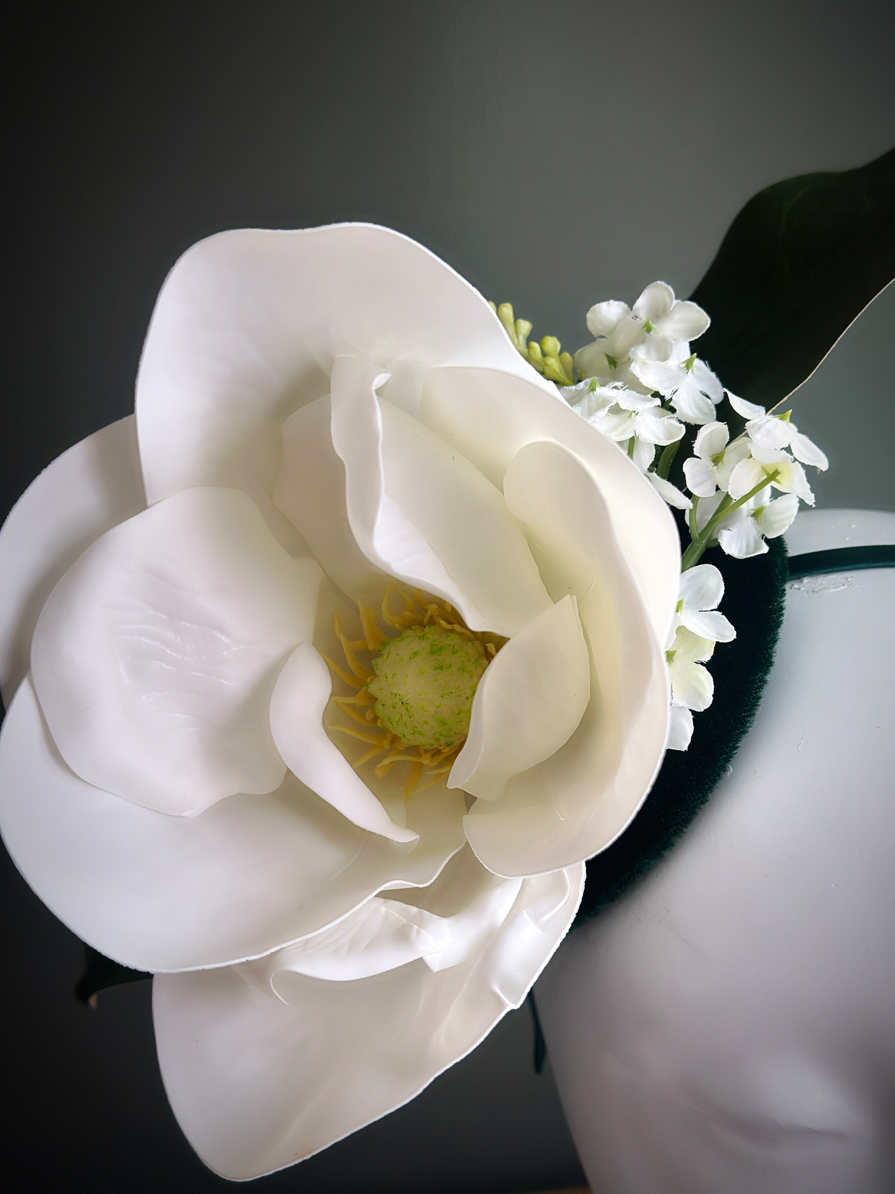 Garden Muse - Fascinator Hat - White