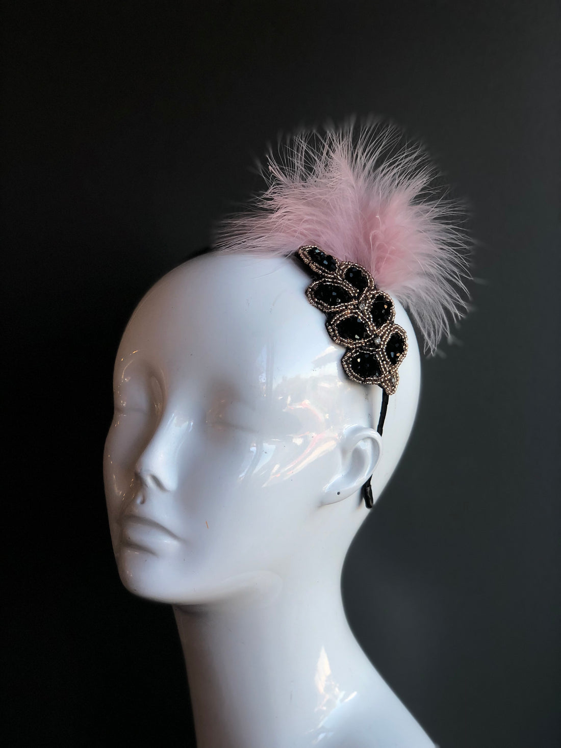 Midnight Rose Feather Set - Pink