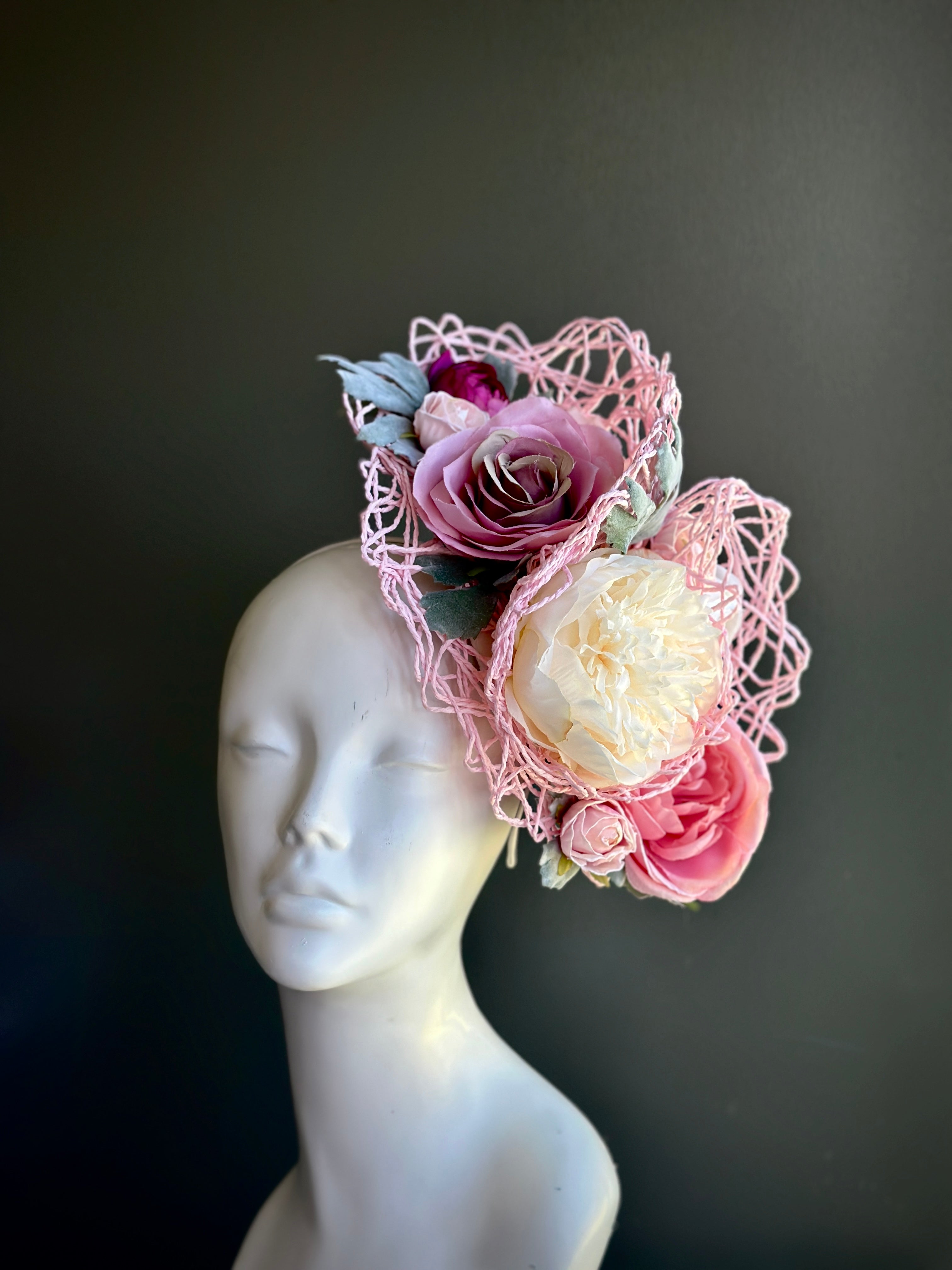 Fascinator Hat - Blushing Florals