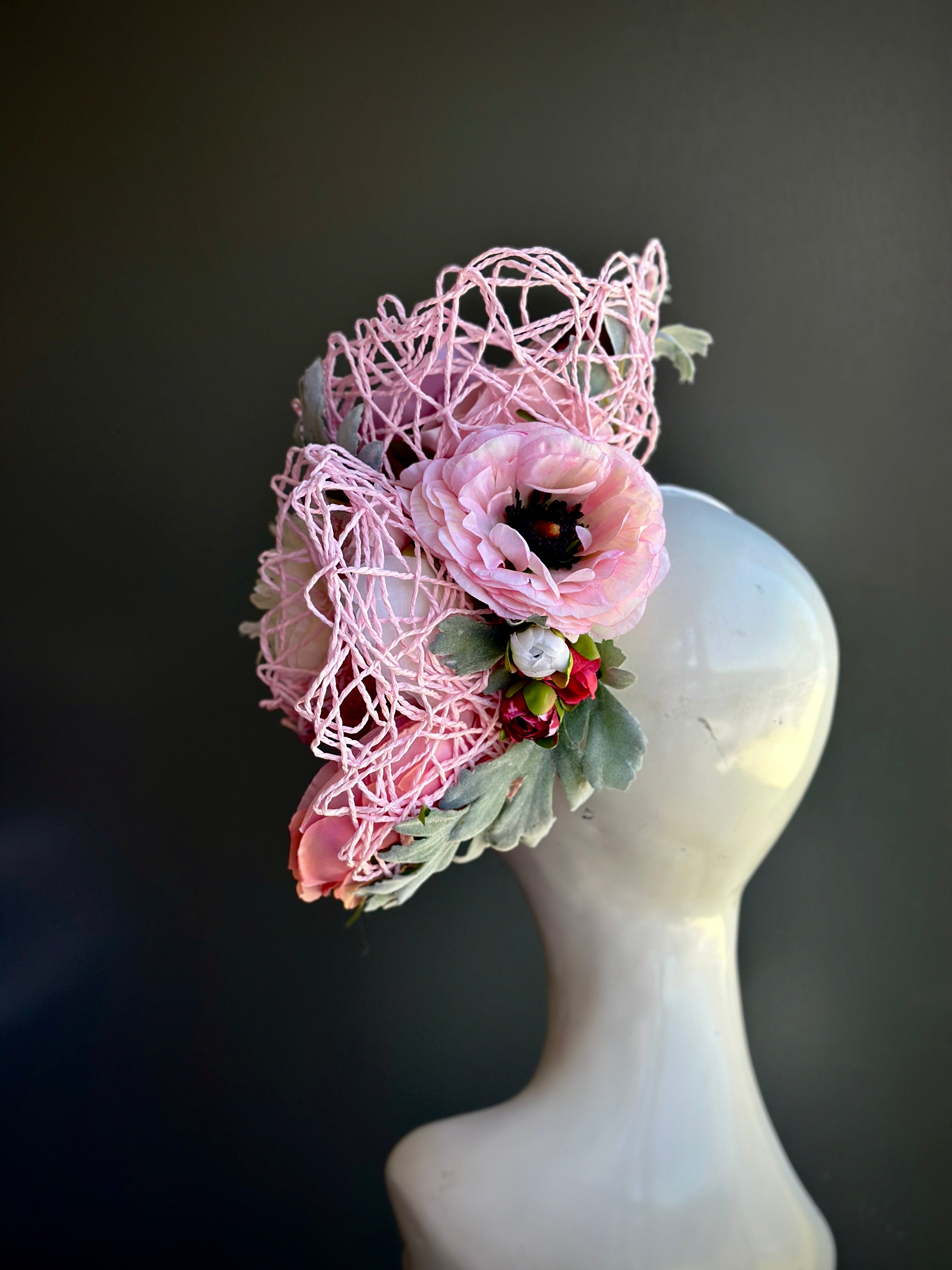Fascinator Hat - Blushing Florals