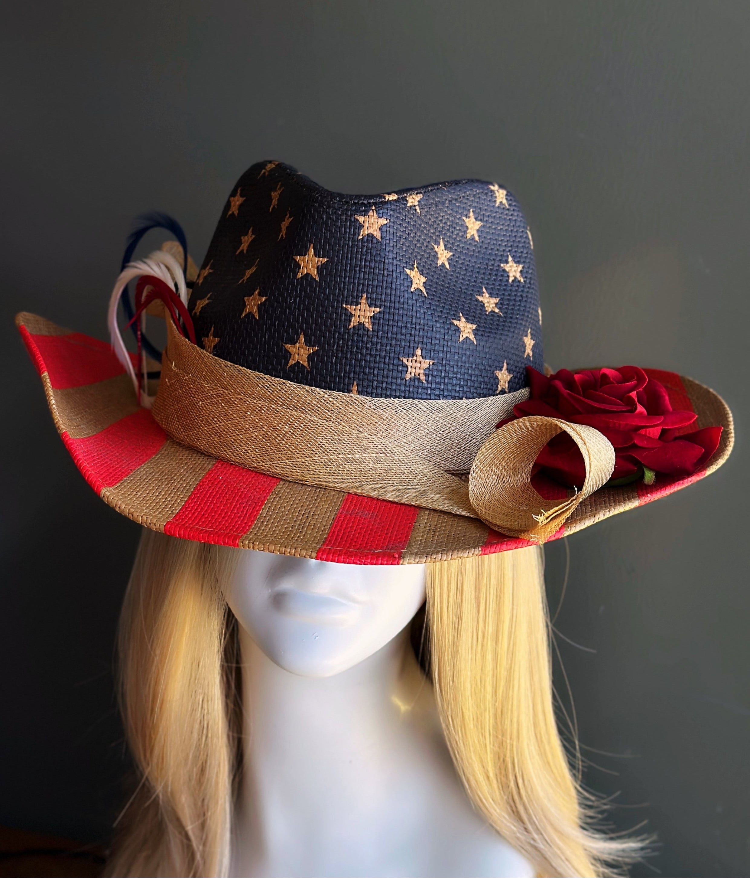 Patriot Rose - USA Cowboy Hat