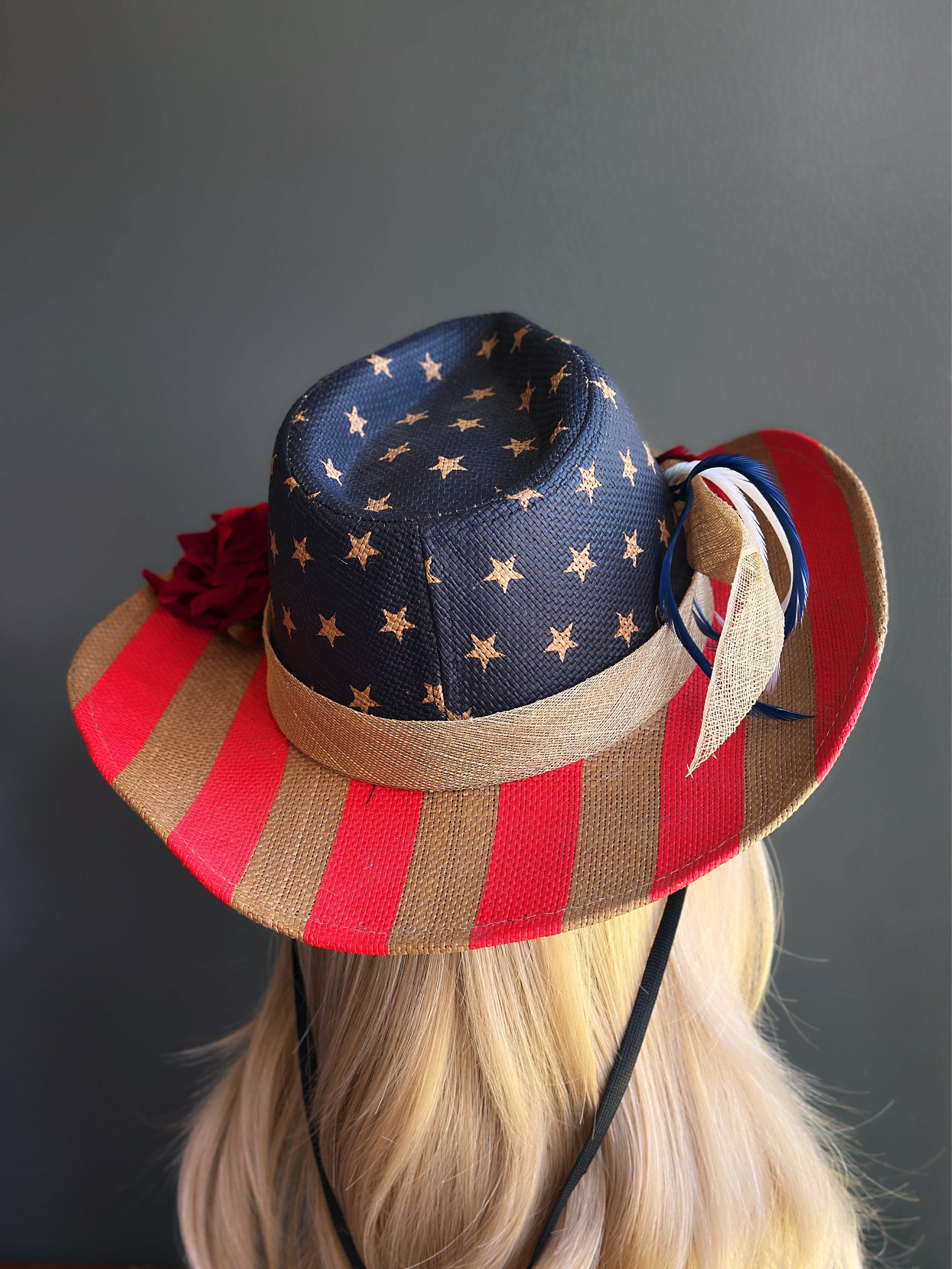 Patriot Rose - USA Cowboy Hat