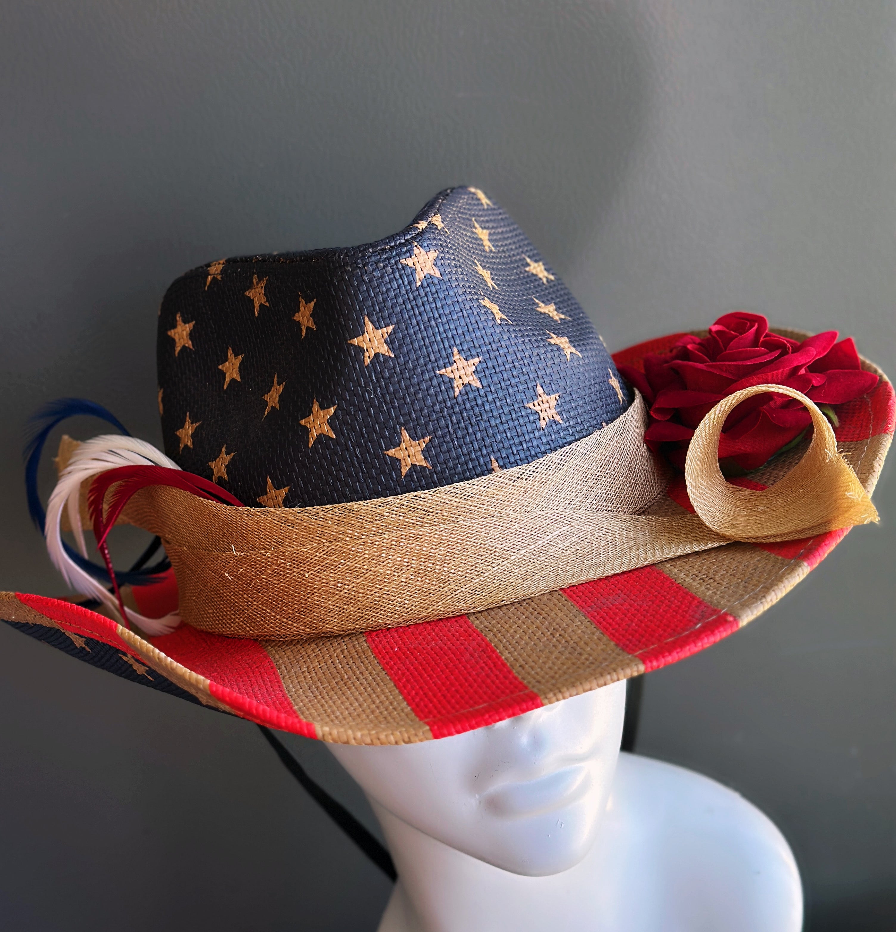 Patriot Rose - USA Cowboy Hat