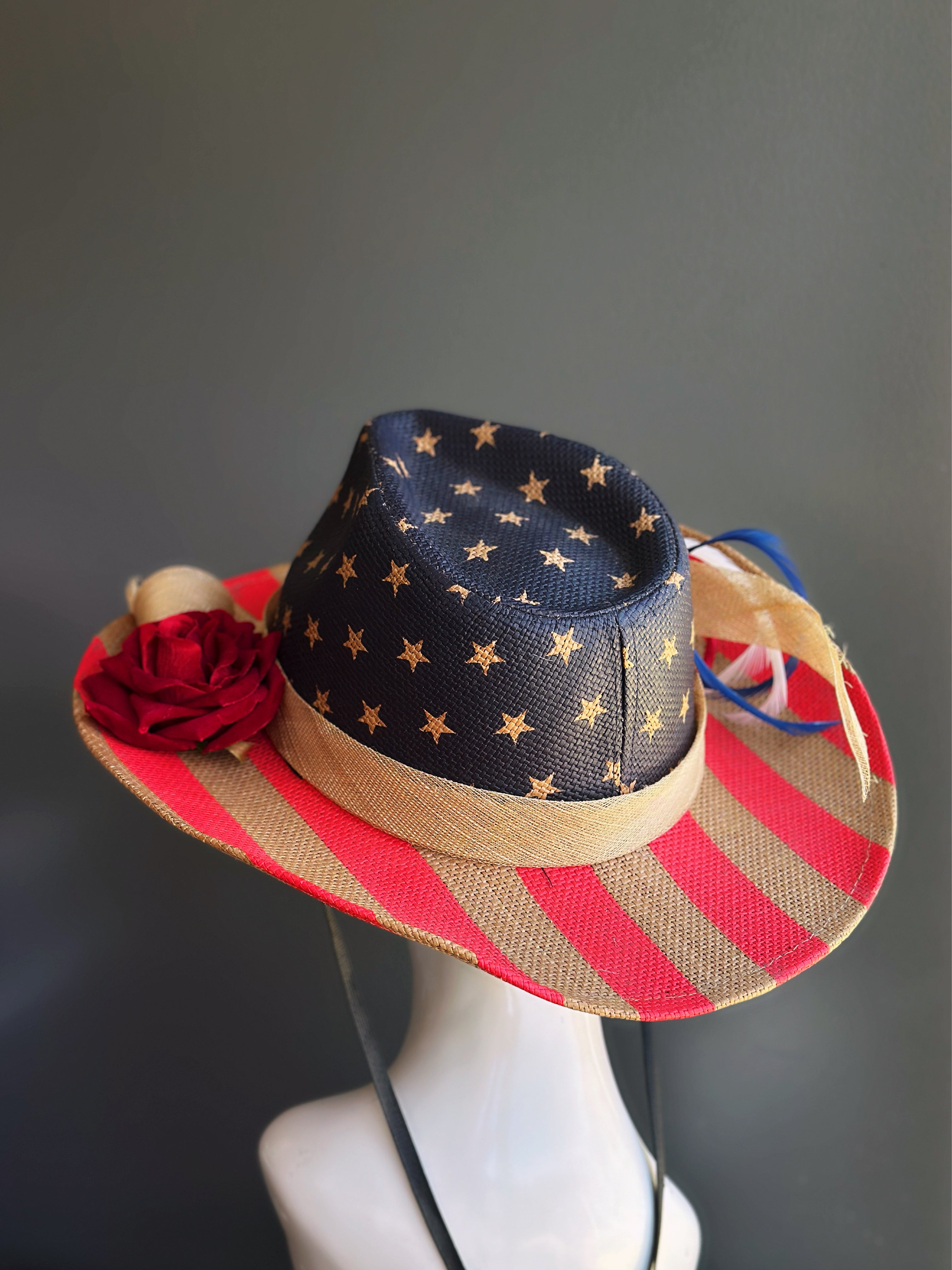 Patriot Rose - USA Cowboy Hat