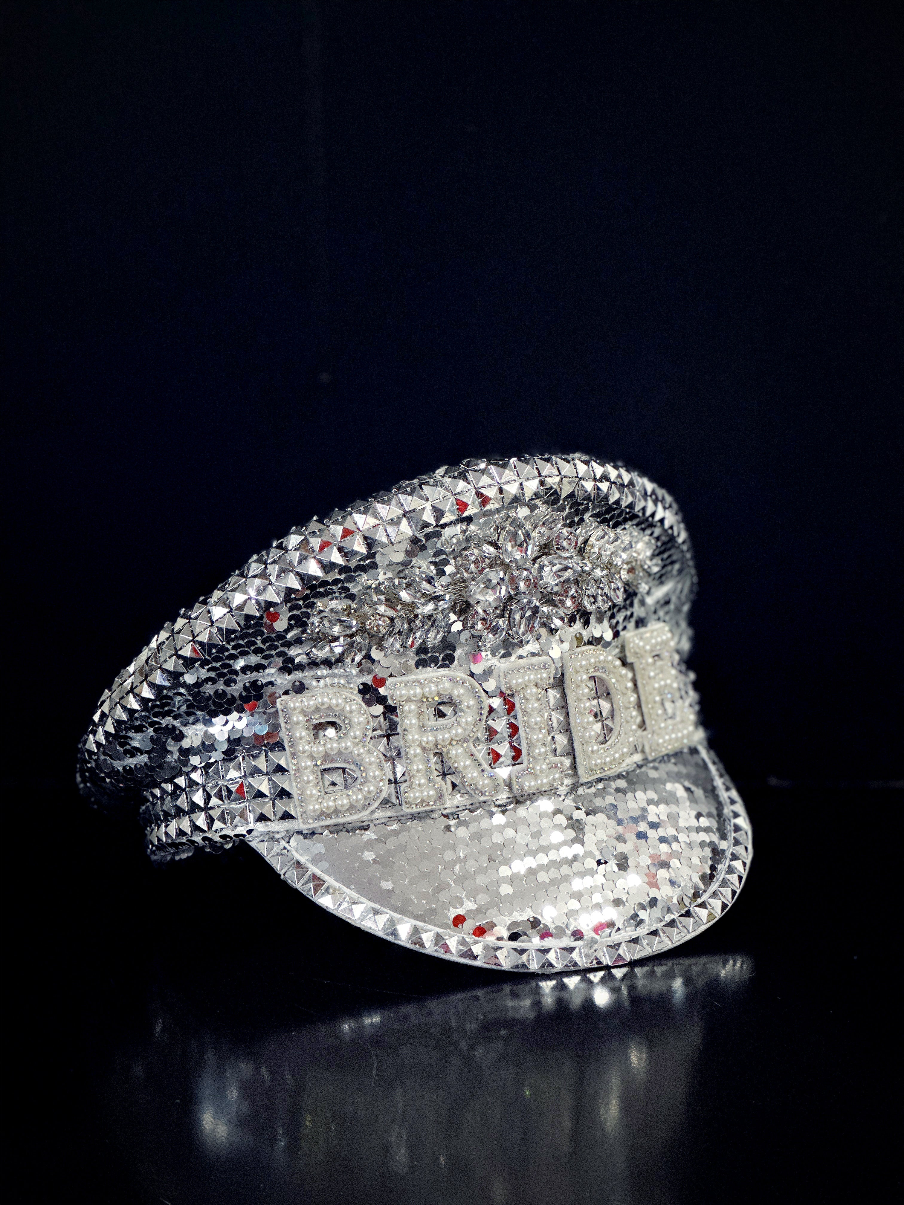 Bride Captain’s Hat - Silver