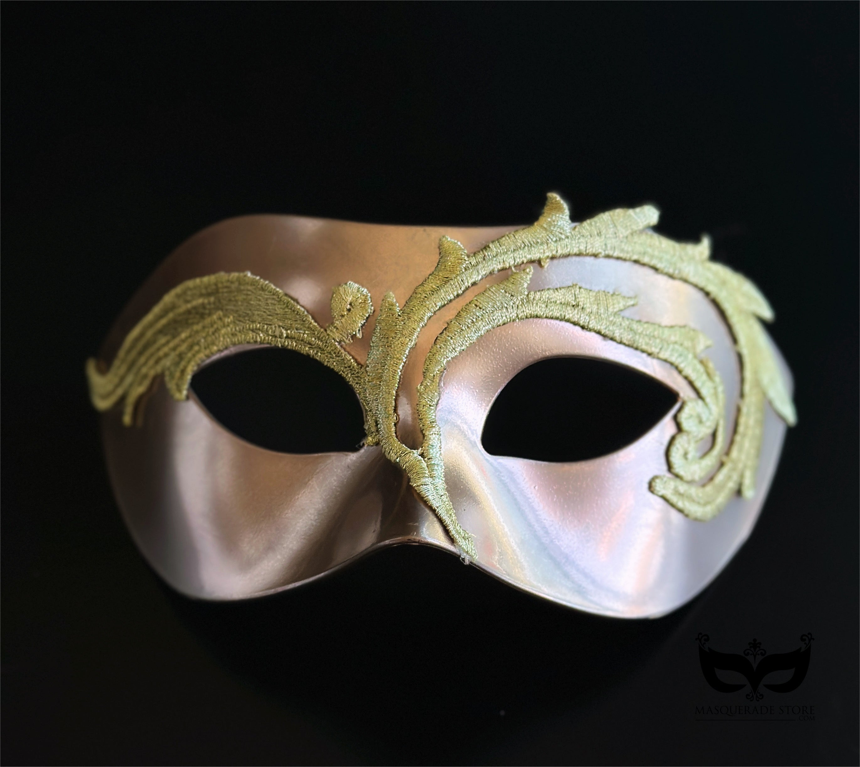 Champagne Verdant Veil Mask