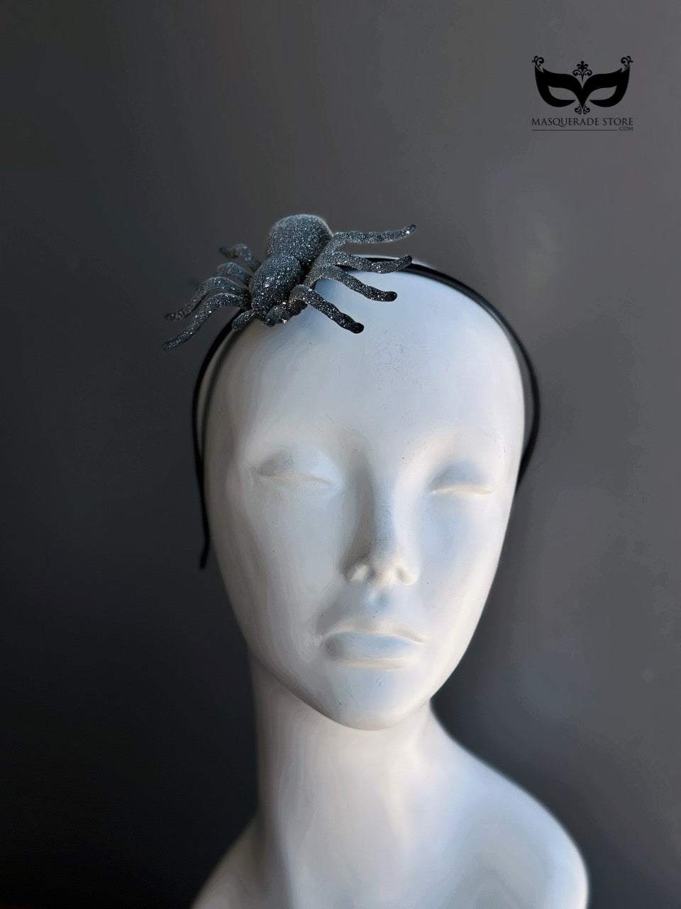 Nocturne Spider Halo – Silver Halloween Headband