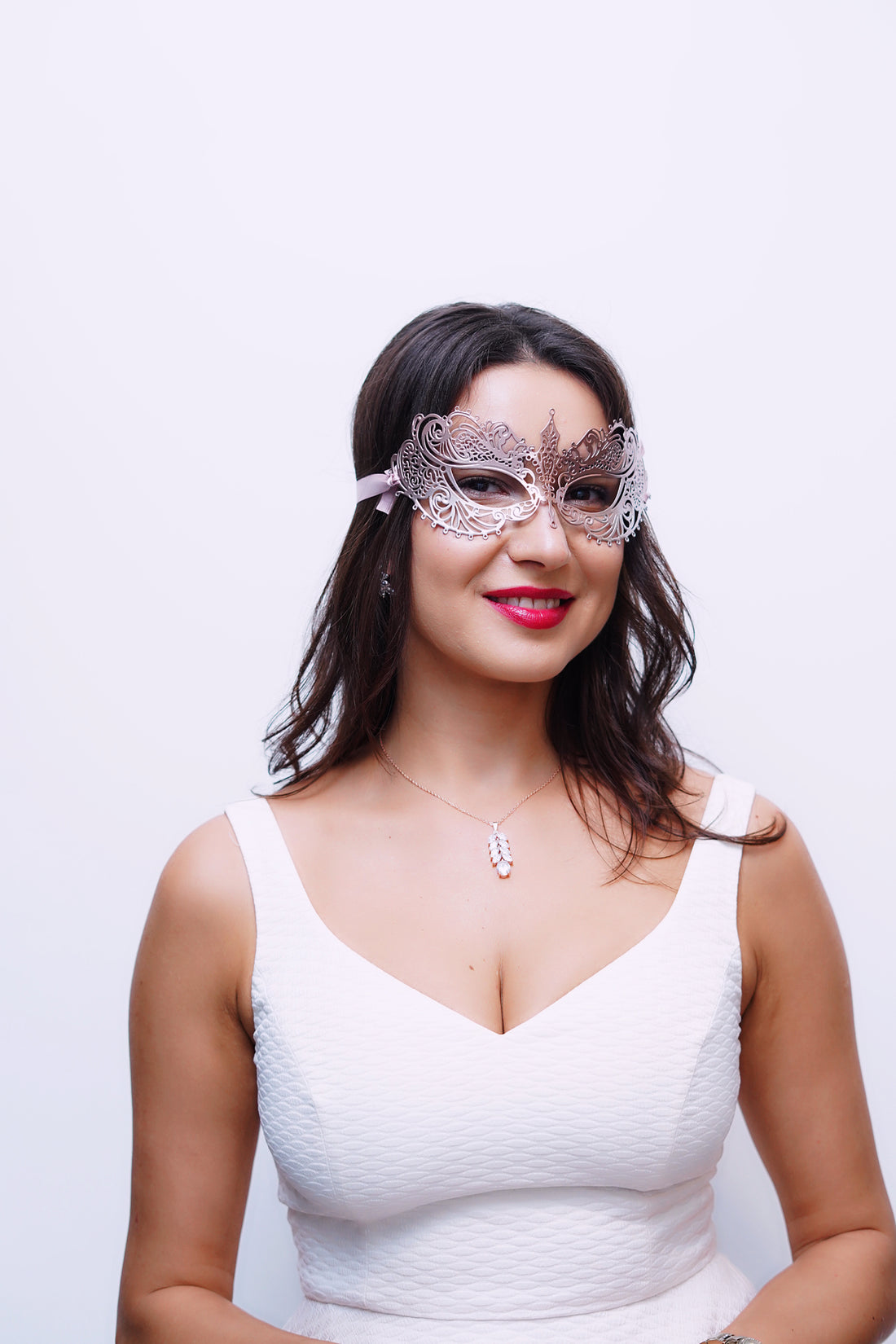 Ana Metal Mask - Rose Gold