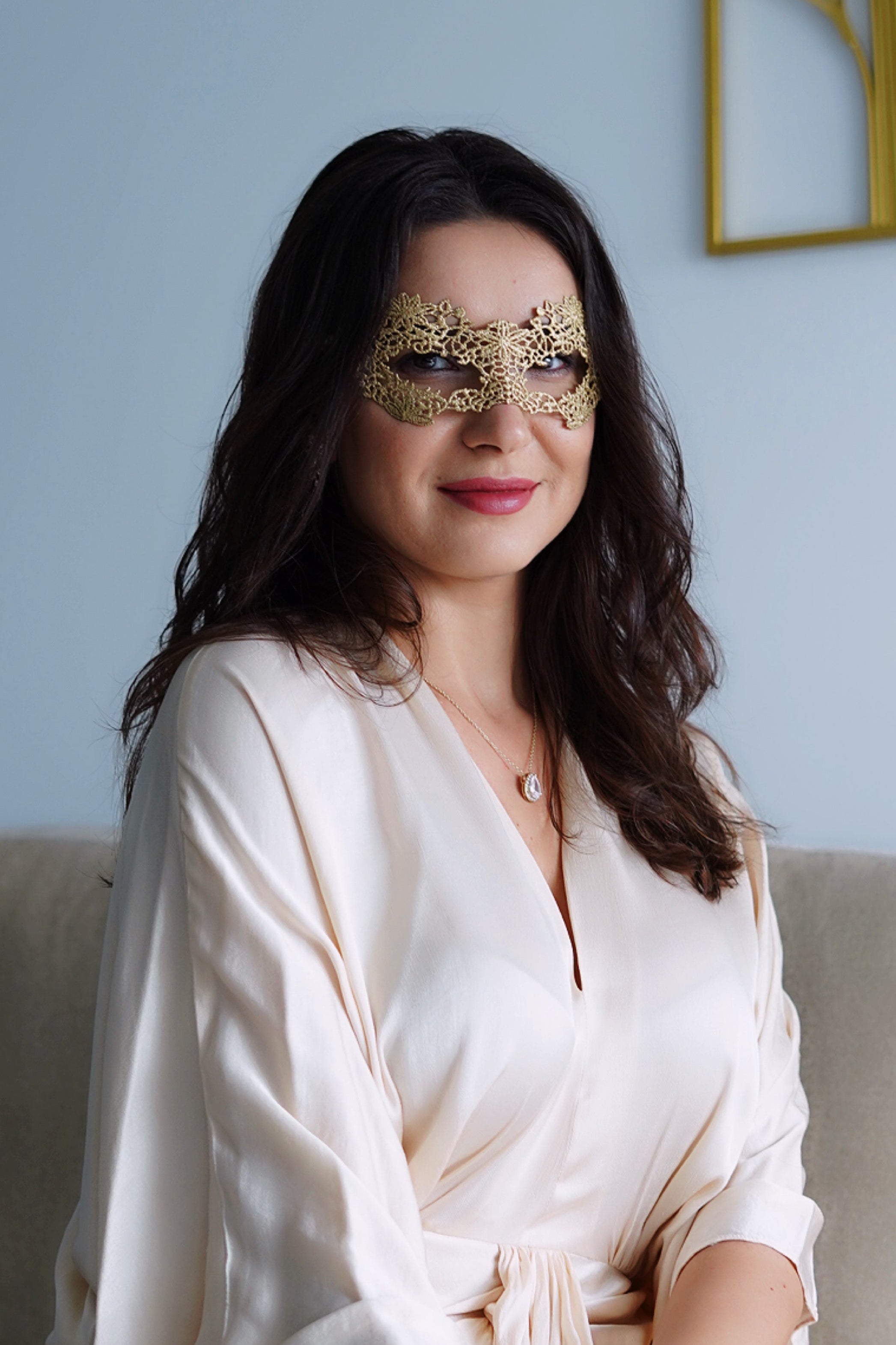 Princess Lace Mask - Gold