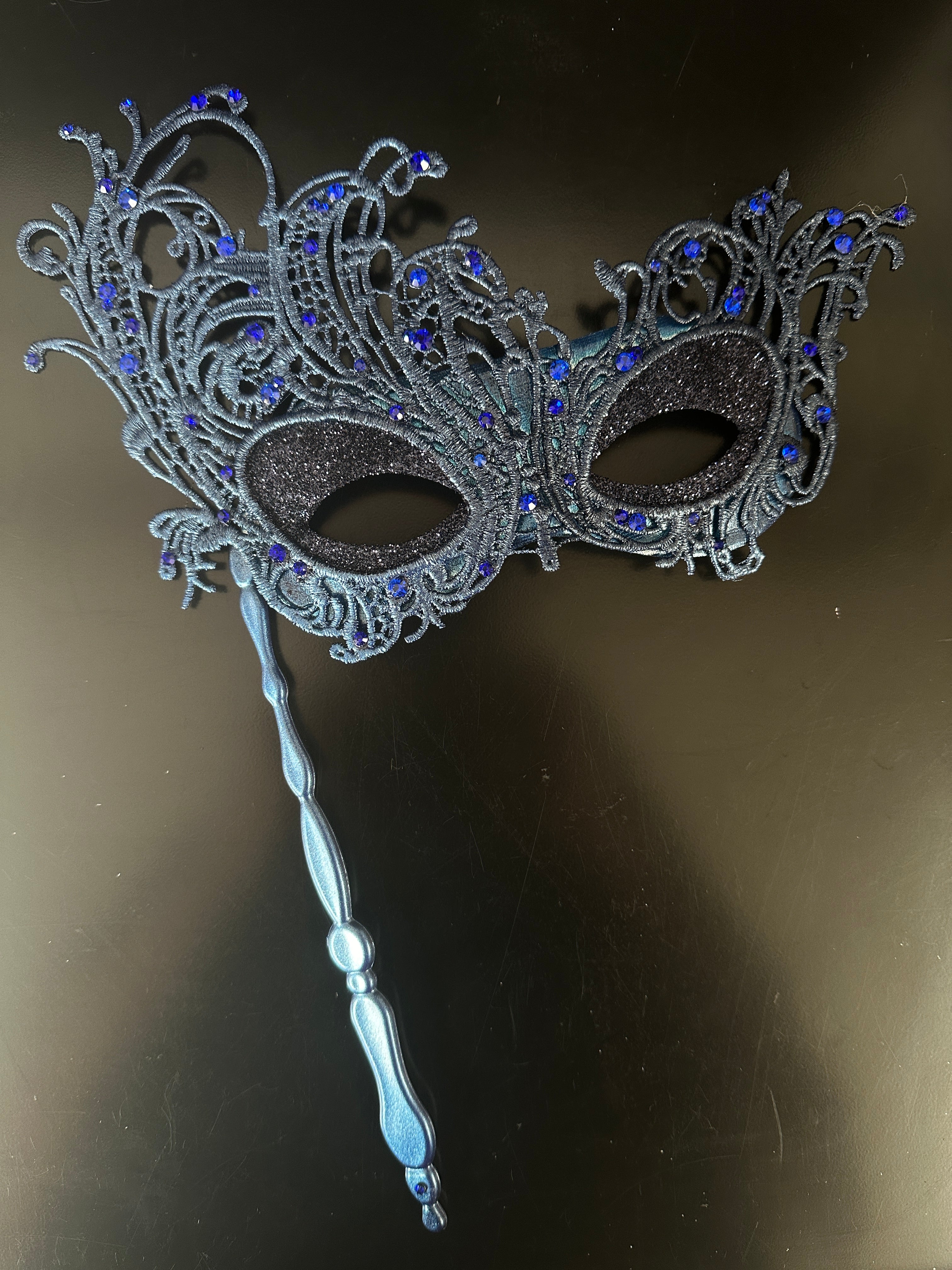 Handheld Blue Lace - Blue Crystal